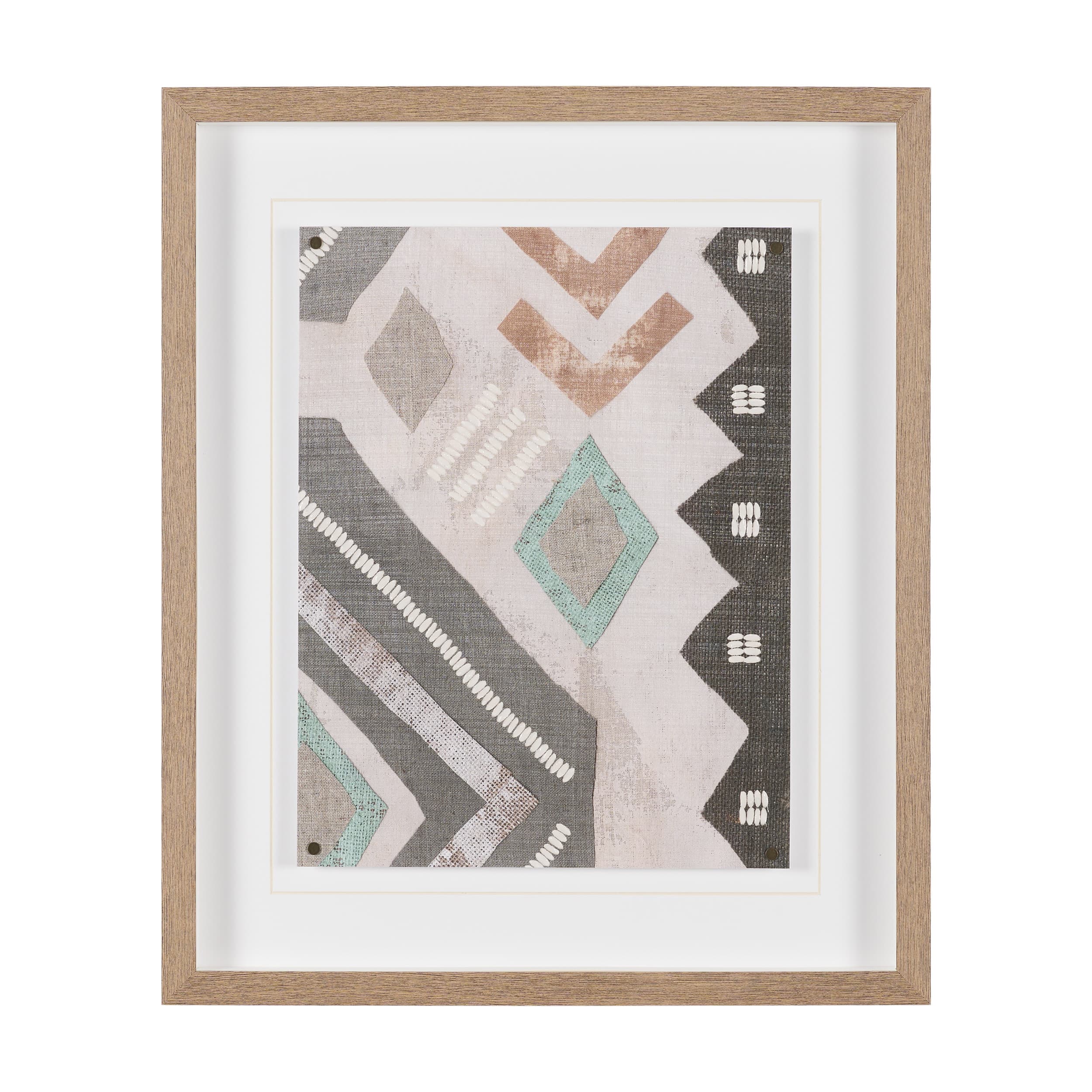 Fabric Fantasia - Mishale by Maja Gunnarsdottir Textured Framed Artwork Matted under Glass — product photograph