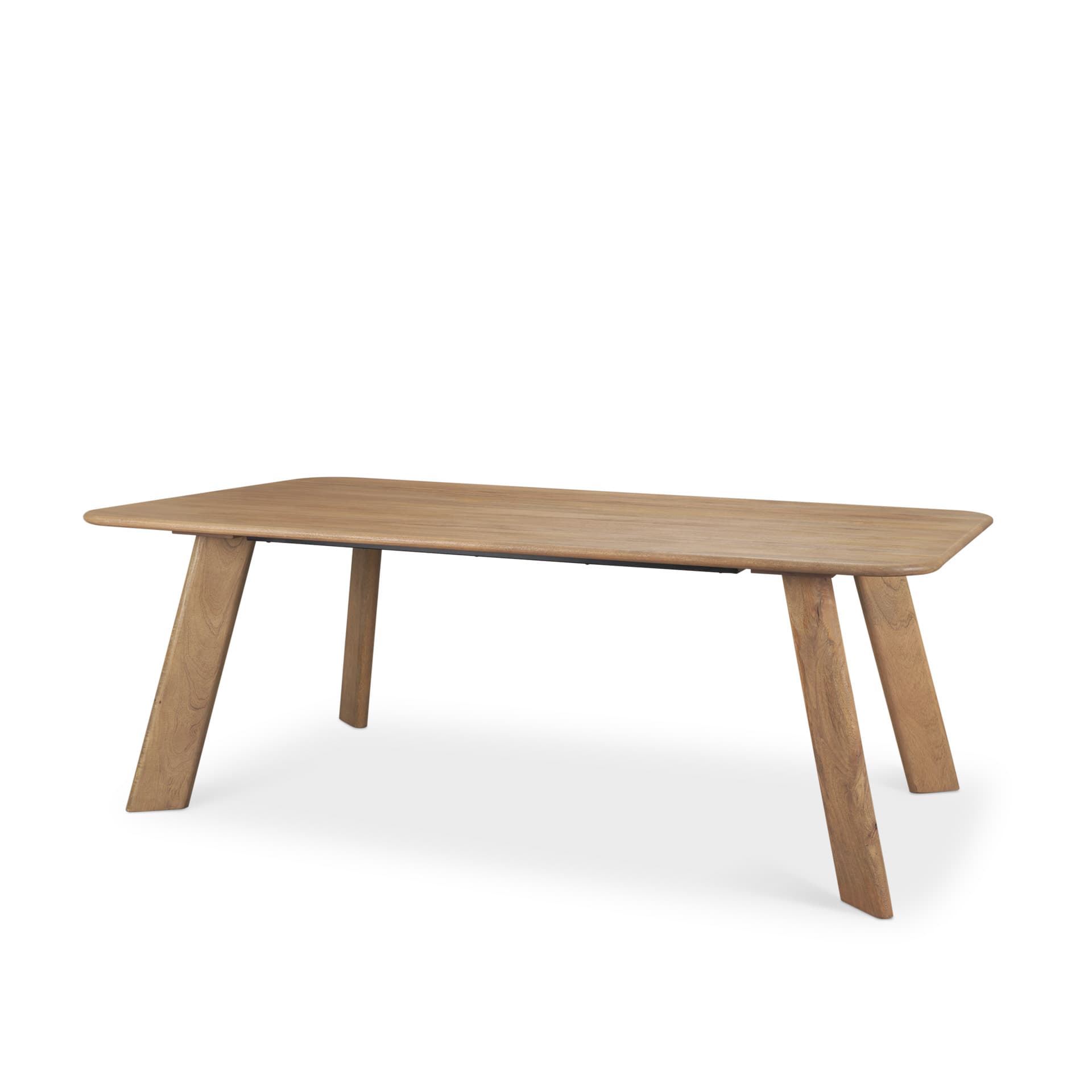 Welborn 84"L x 42"W Rectangular Dining Table | Modern | Light Brown Wood | Seats 8 — product photograph
