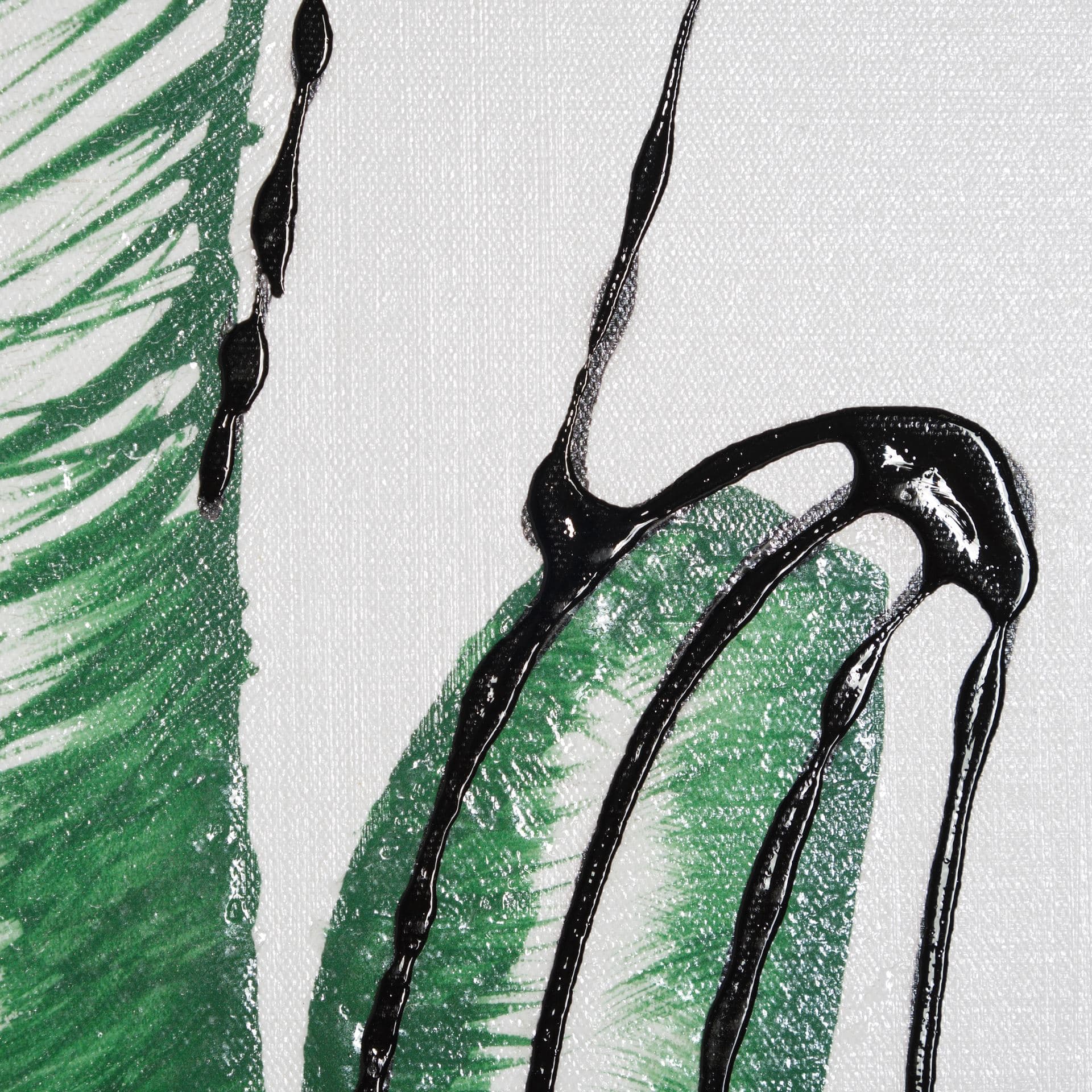Cactus IV by Mercana Studio a Hand Embellished Textured Framed Art Print Matted under Glass — product photograph