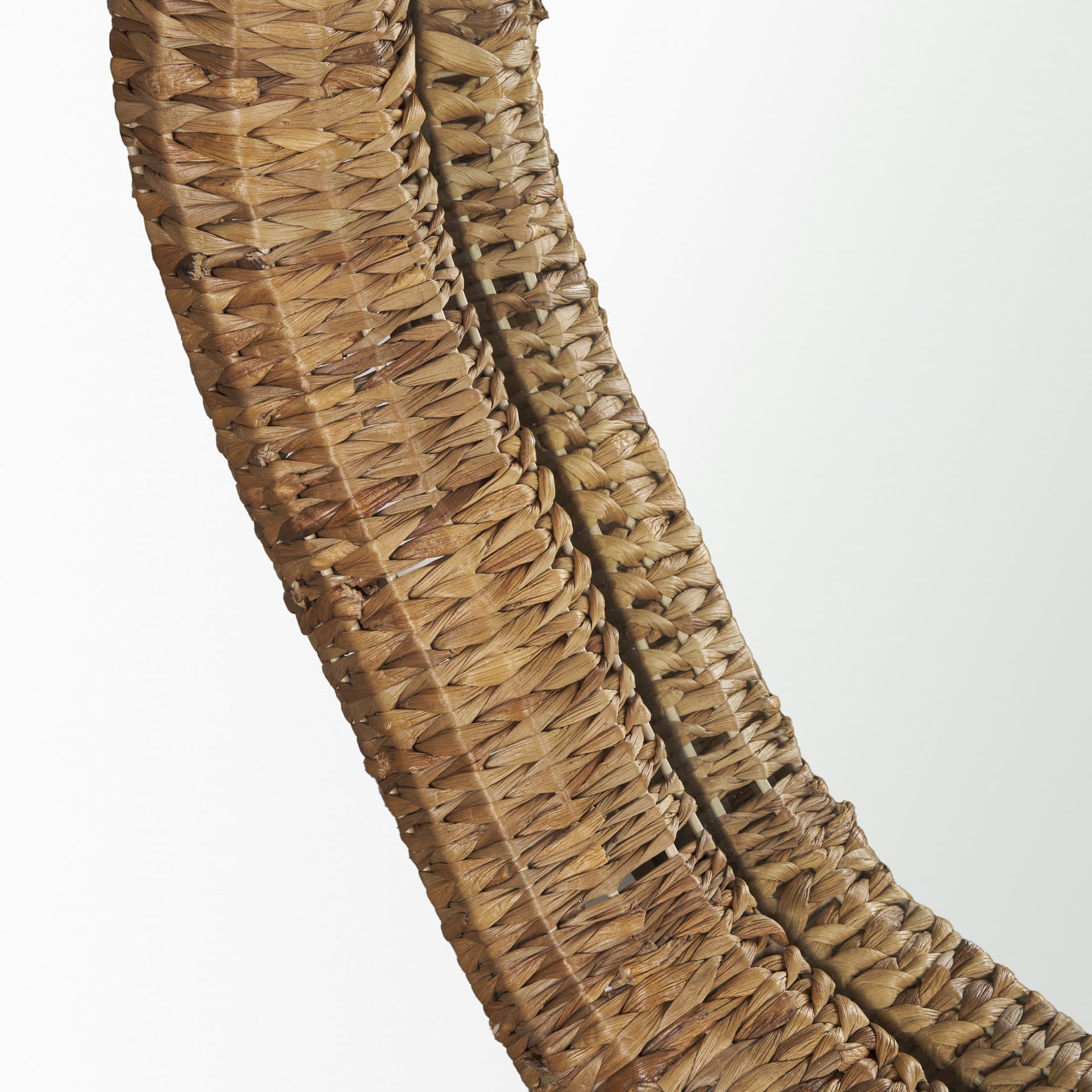 Warrick 42" Woven Water Hyacinth Mirror — product photograph
