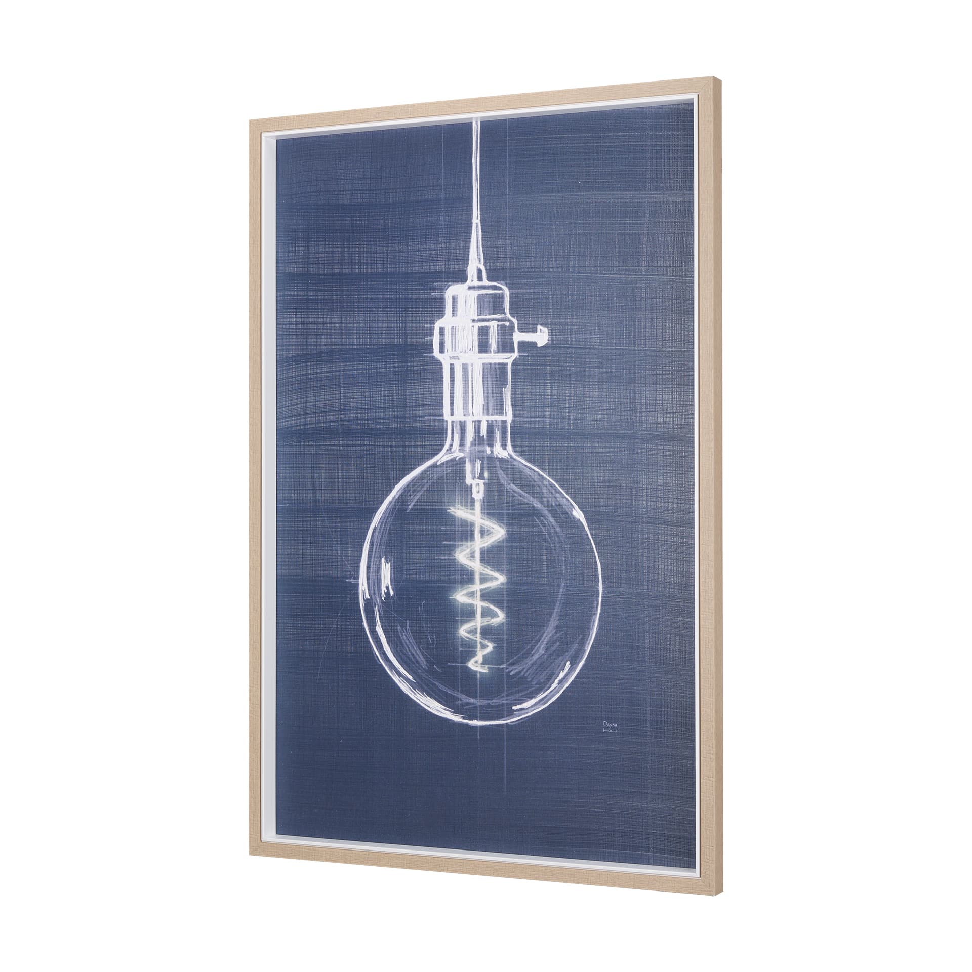 Bright Idea II by Mercana Studio a Hand Embellished Textured Framed Art Print — product photograph