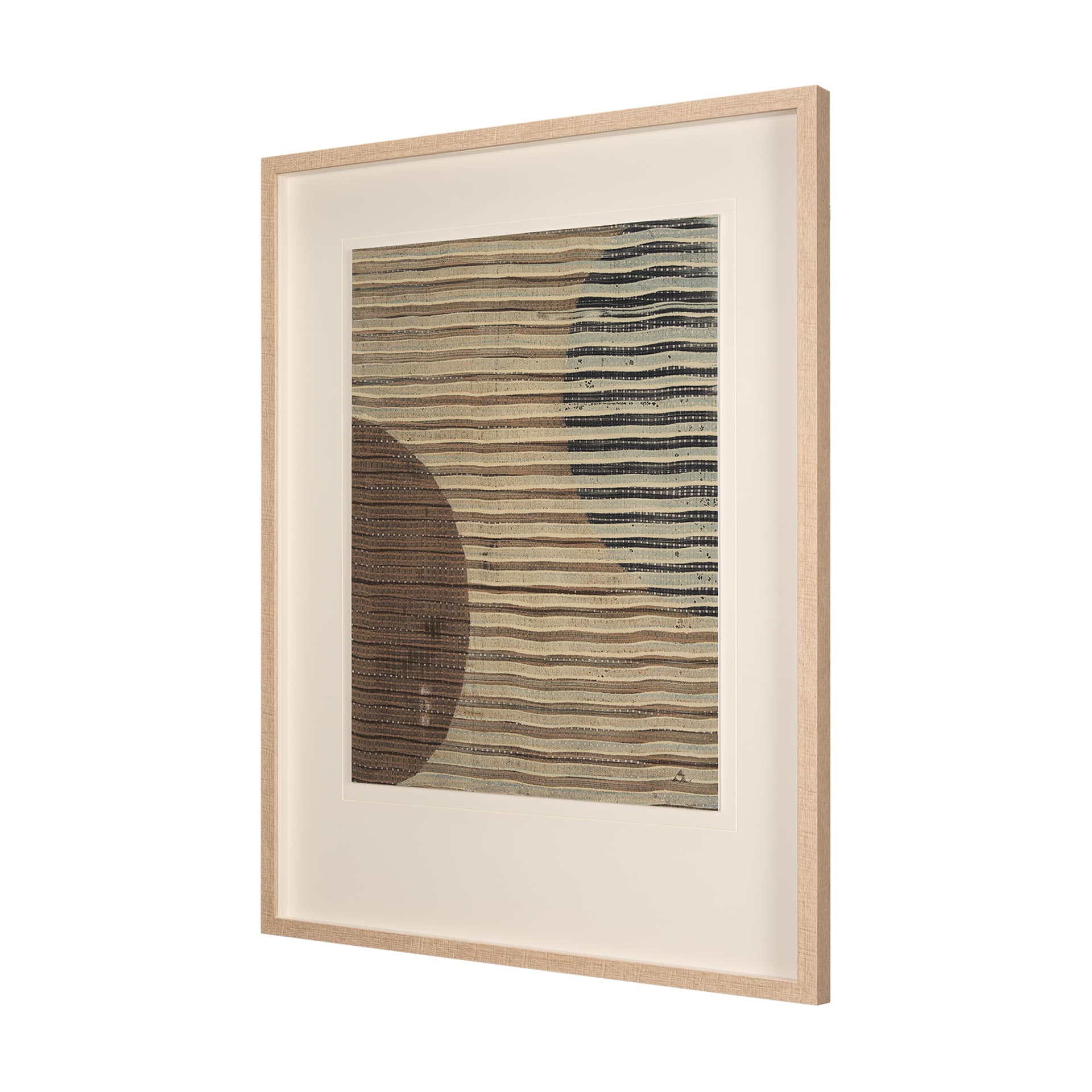 Solar Wind III by Mercana Studio a Hand Embellished Textured Framed Art Print Matted under Glass — product photograph