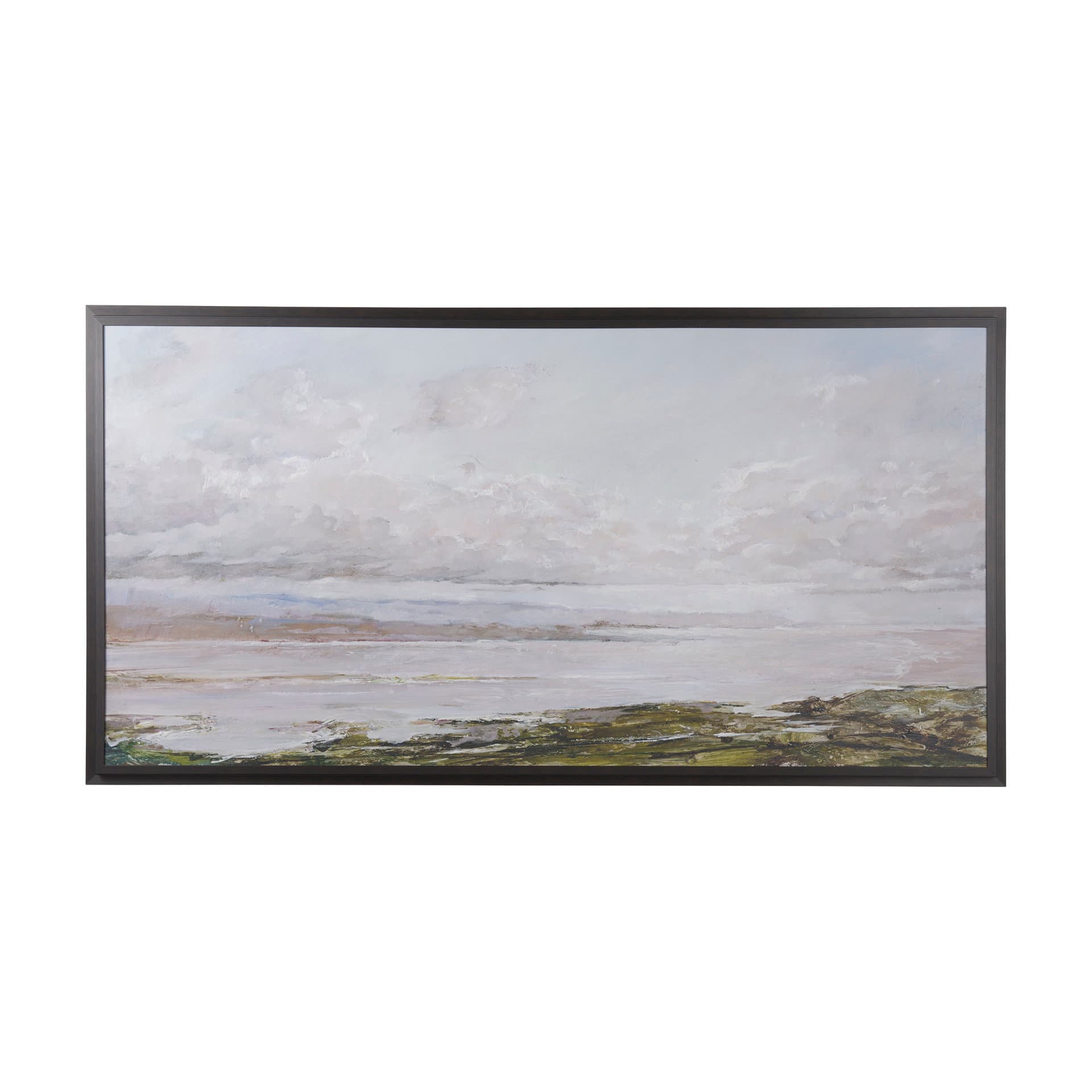 Sea View by Mercana Studio a Hand Embellished Textured Framed Canvas — product photograph