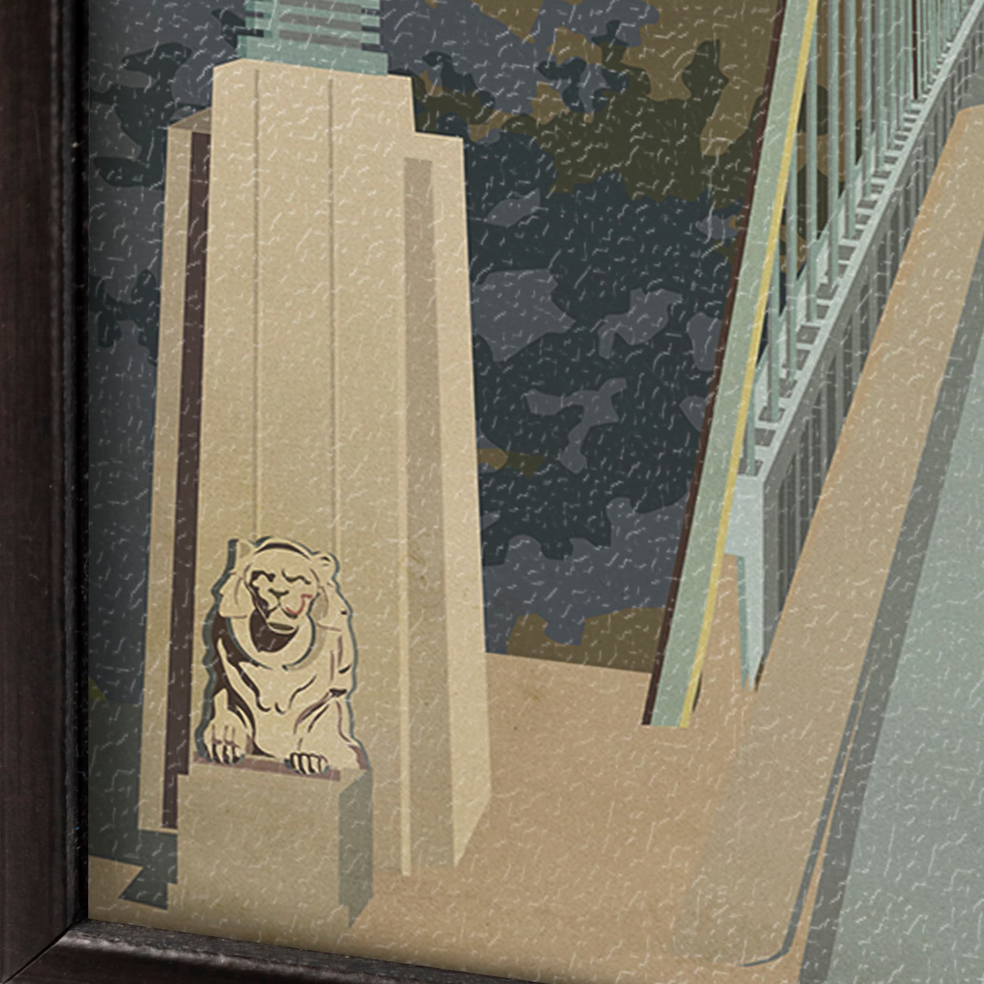 Vancouver Go Canada (SM) by Mercana Studio a Hand Embellished Decograph Framed Art Print — product photograph