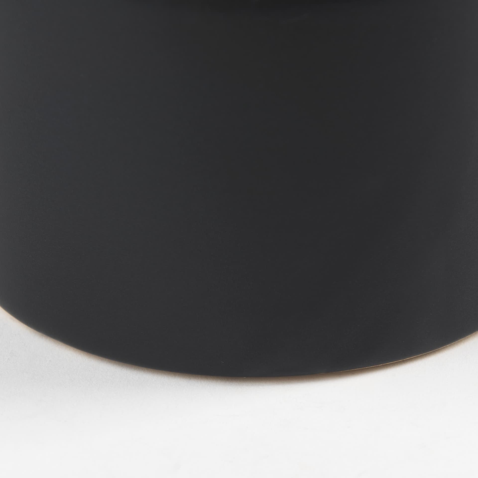 Burton 10.8H Small Matte Black Ceramic Jug Vase — product photograph