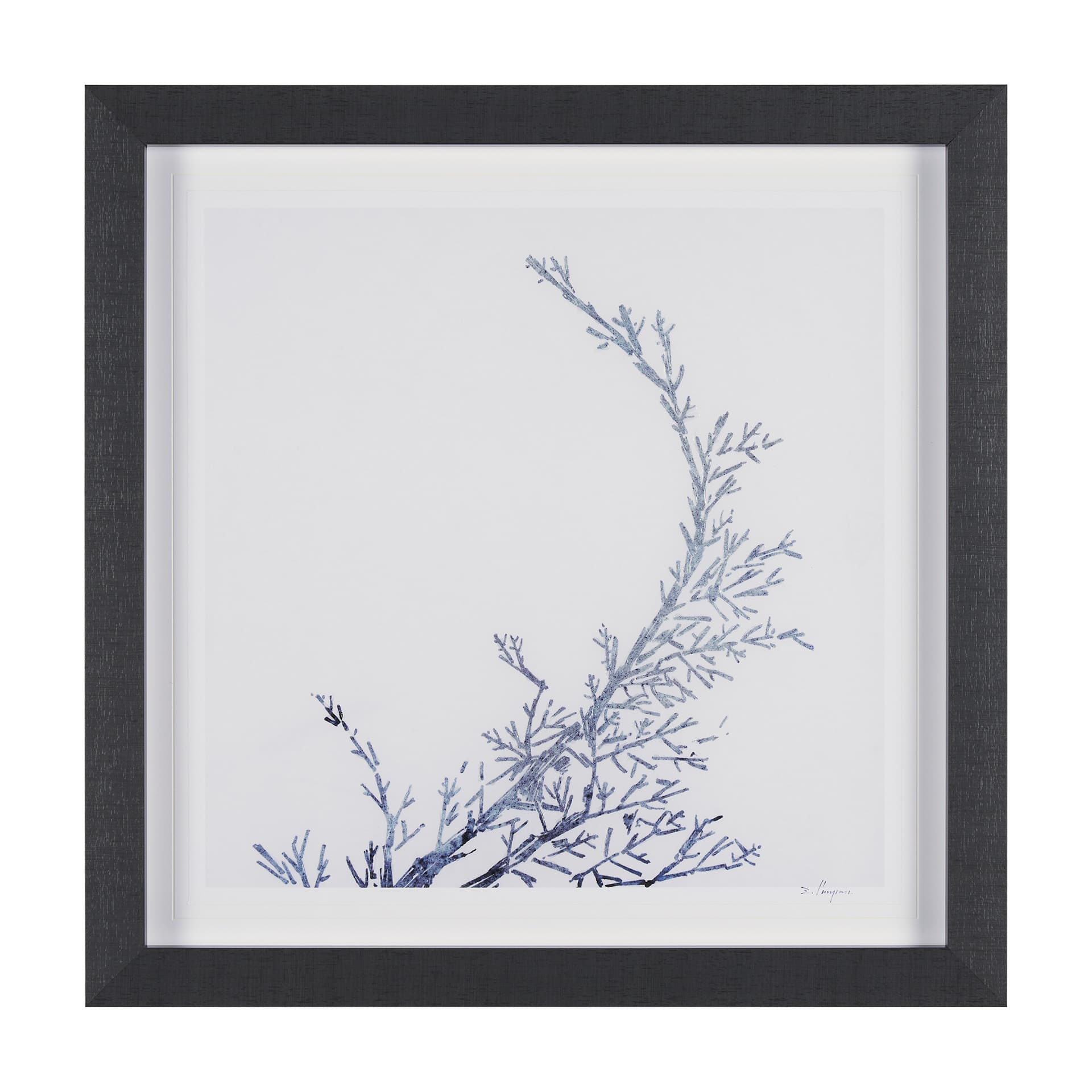 Evergreen Branches IV by Mercana Studio a Hand Embellished Framed Art Print Matted under Glass — product photograph