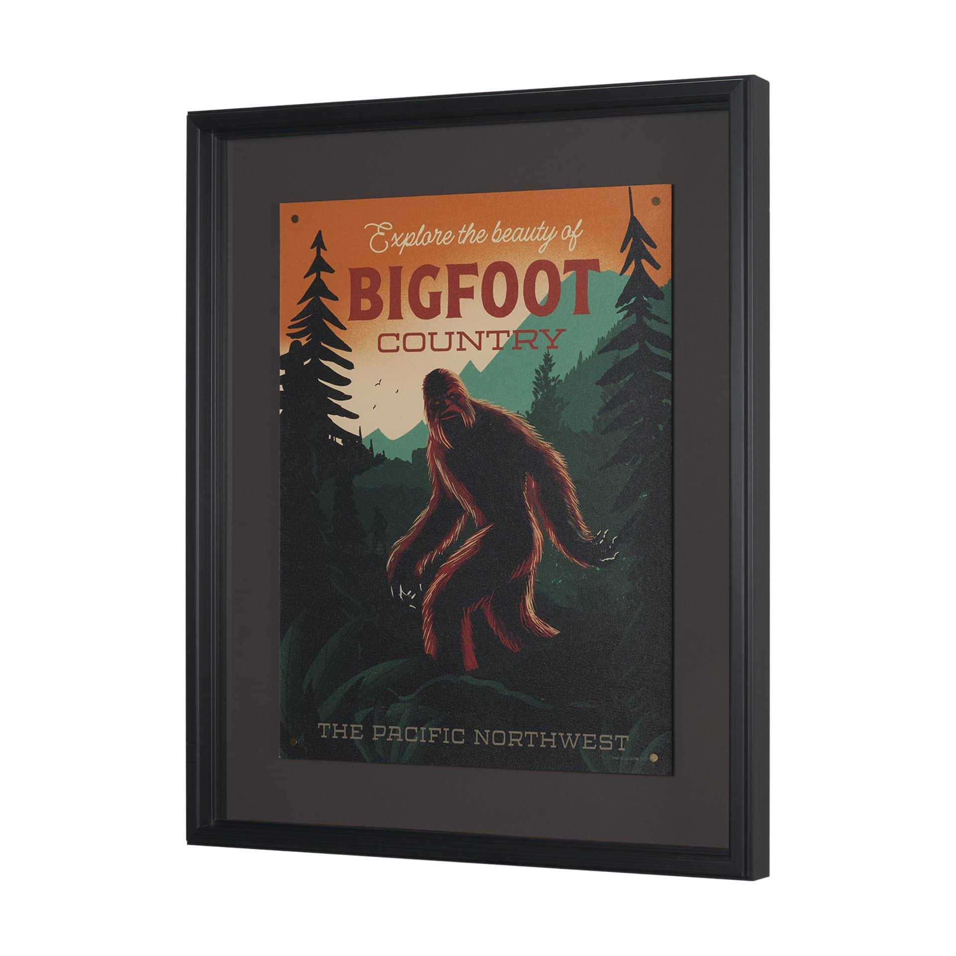 Cryptid Tourism I by Omar Escalante Textured Framed Artwork Matted under Glass — product photograph