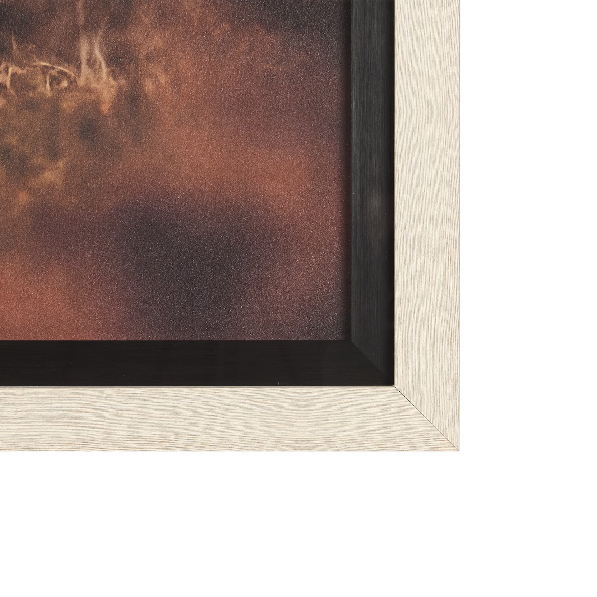 Glorious Stag by Mercana Studio a Hand Embellished Textured Framed Photo Art Print Matted under Glas — product photograph