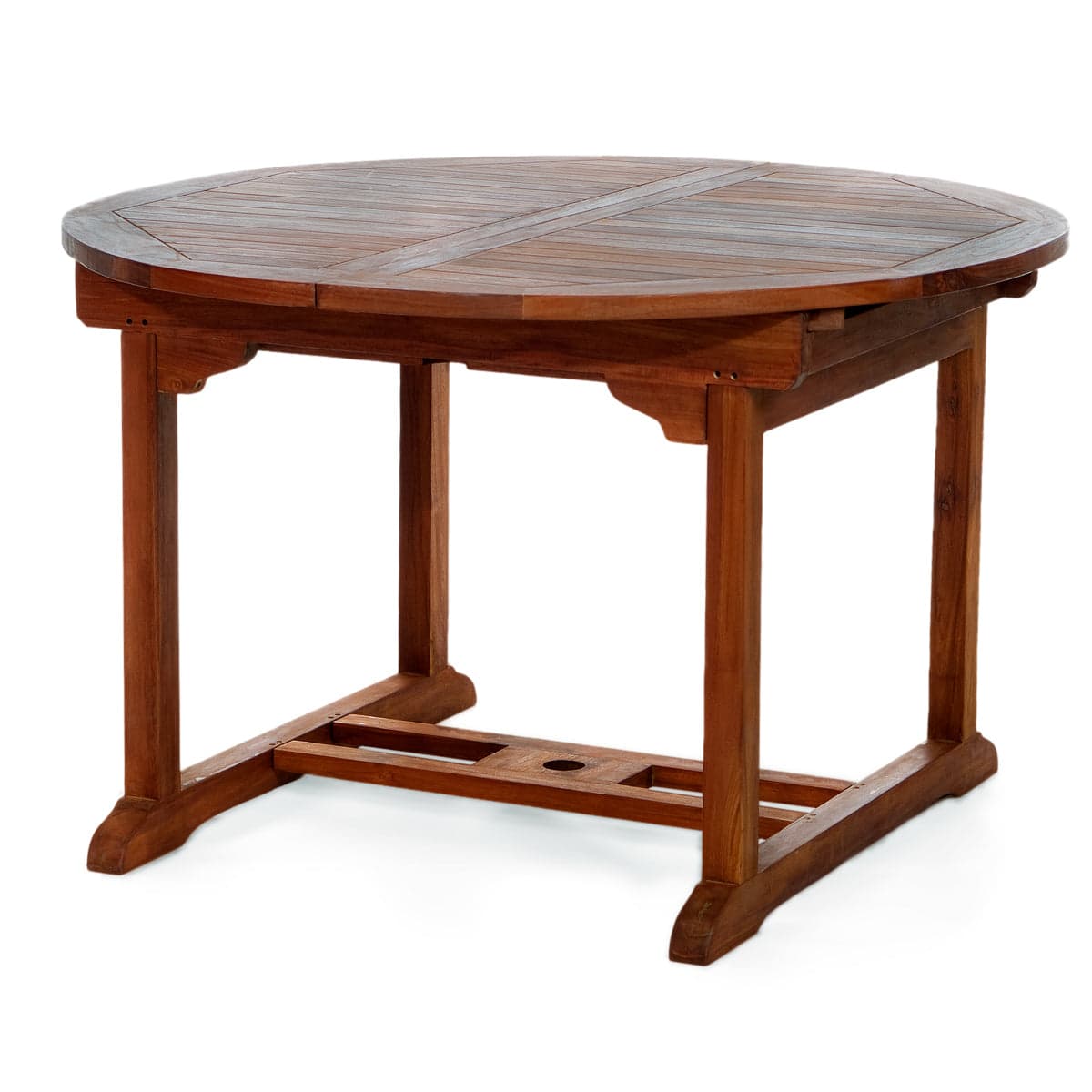 Teak Oval Extension Patio Table TE70 — product photograph