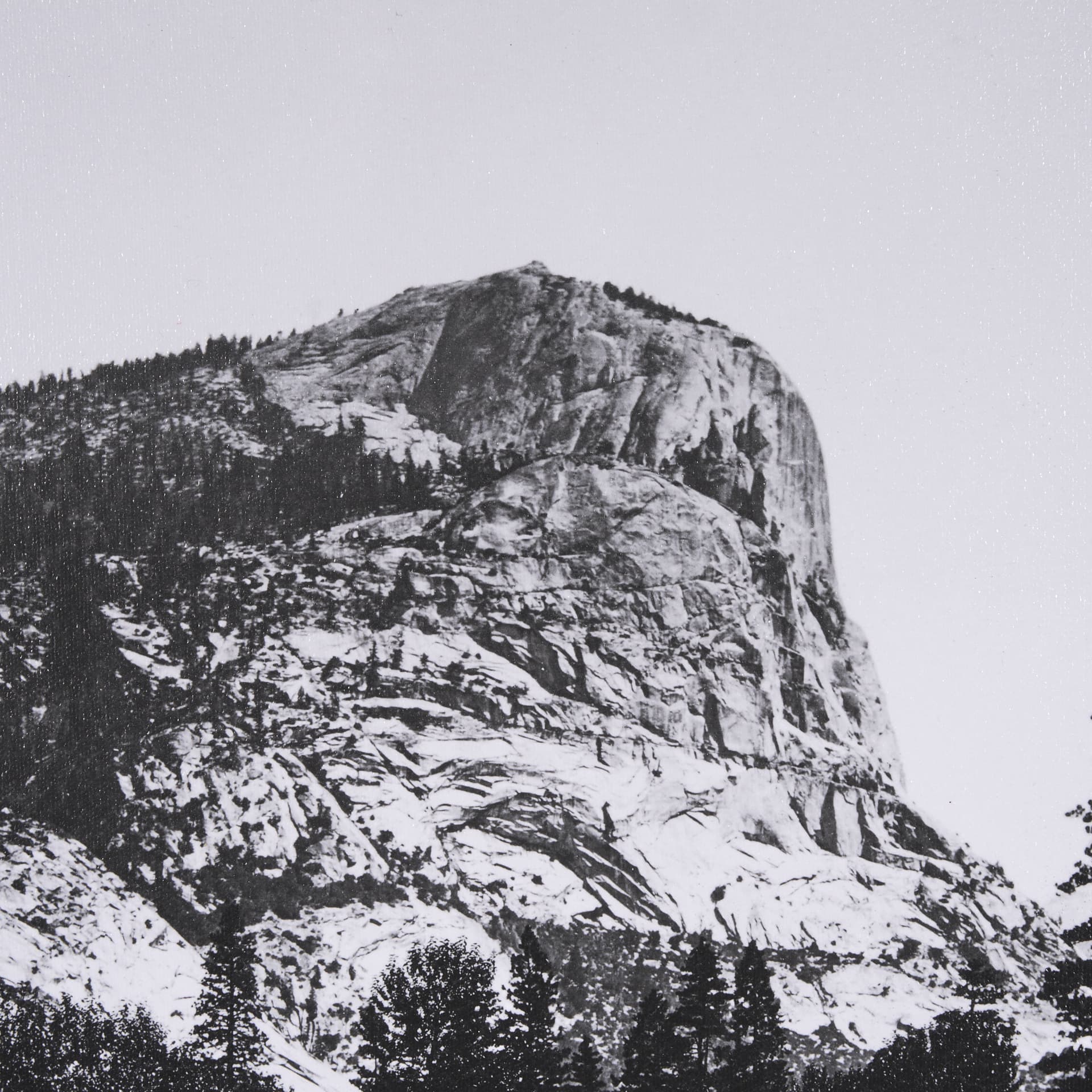 Mirror Lake by Carleton E Watkins a Hand Embellished Textured Framed Photo Art Print — product photograph