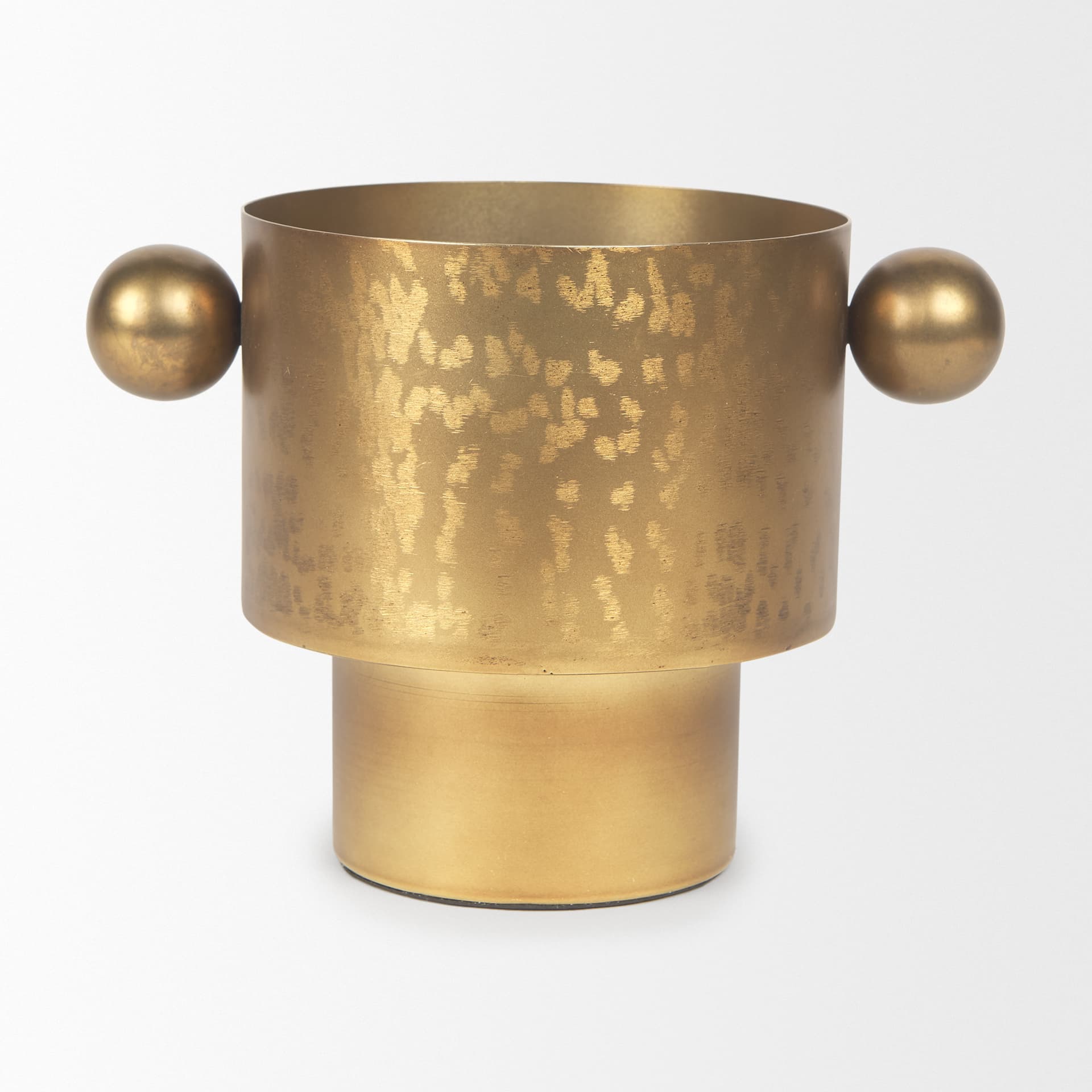 Juno 6.5H Medium Gold Iron Medium Vase — product photograph