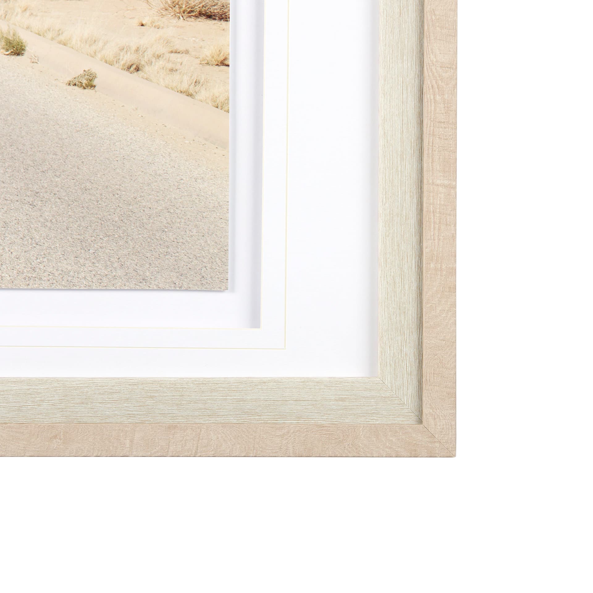 Desert Road by Irene Suchocki a Hand Embellished Textured Framed Art Photograph Matted under Glass — product photograph