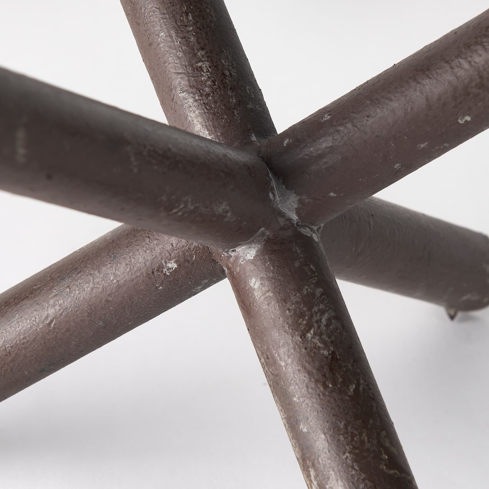 Astericks I (Large) 10L x 10W Brown Metal Decor Object — product photograph