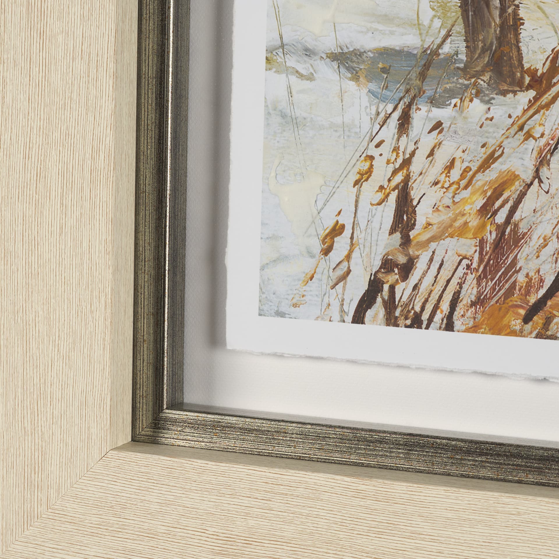 Winter Day II by Mercana Studio Hand Embelished Framed Artwork Matted under Glass — product photograph