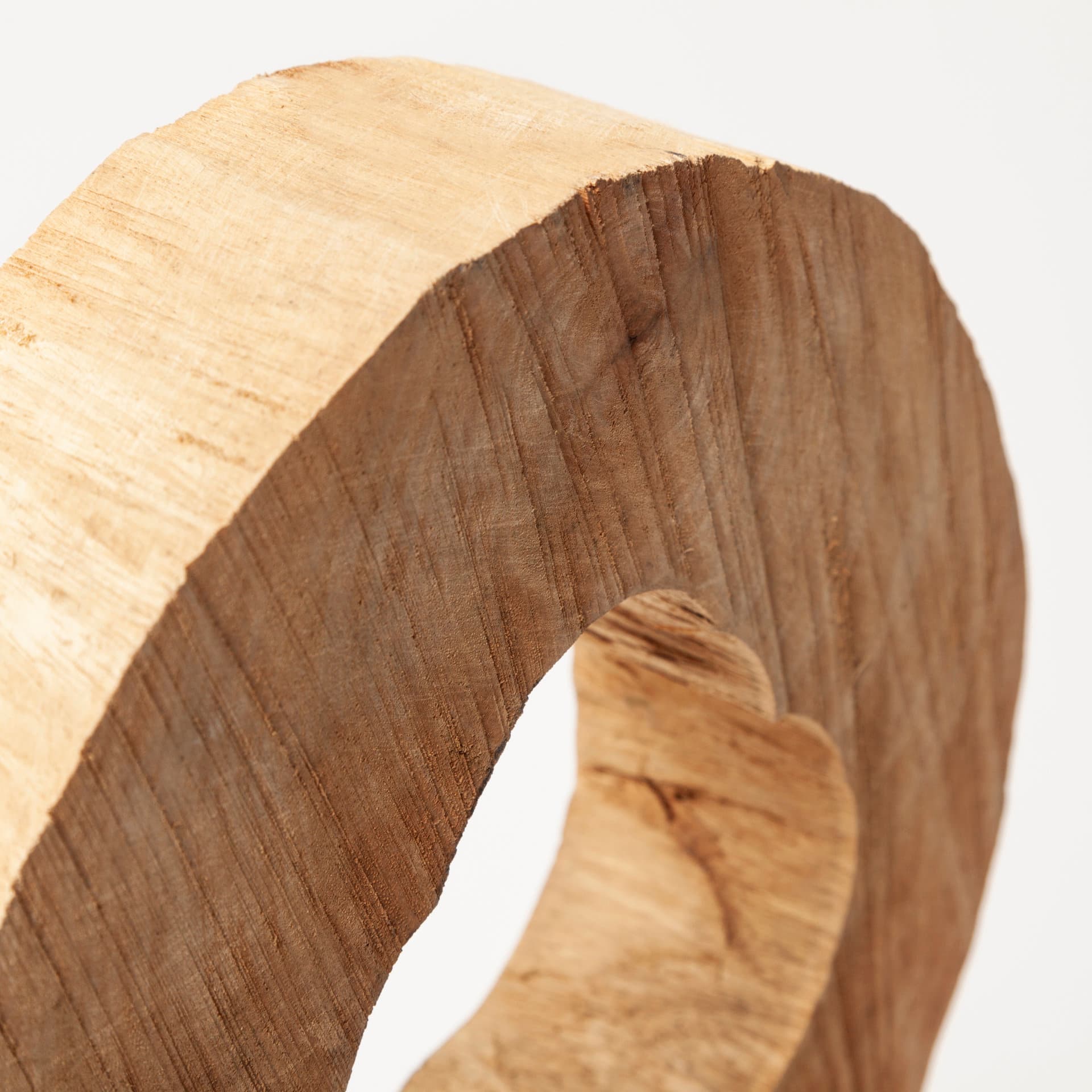 Ironwood II (Small) 13L x 4W Natural Wooden Circular Object — product photograph