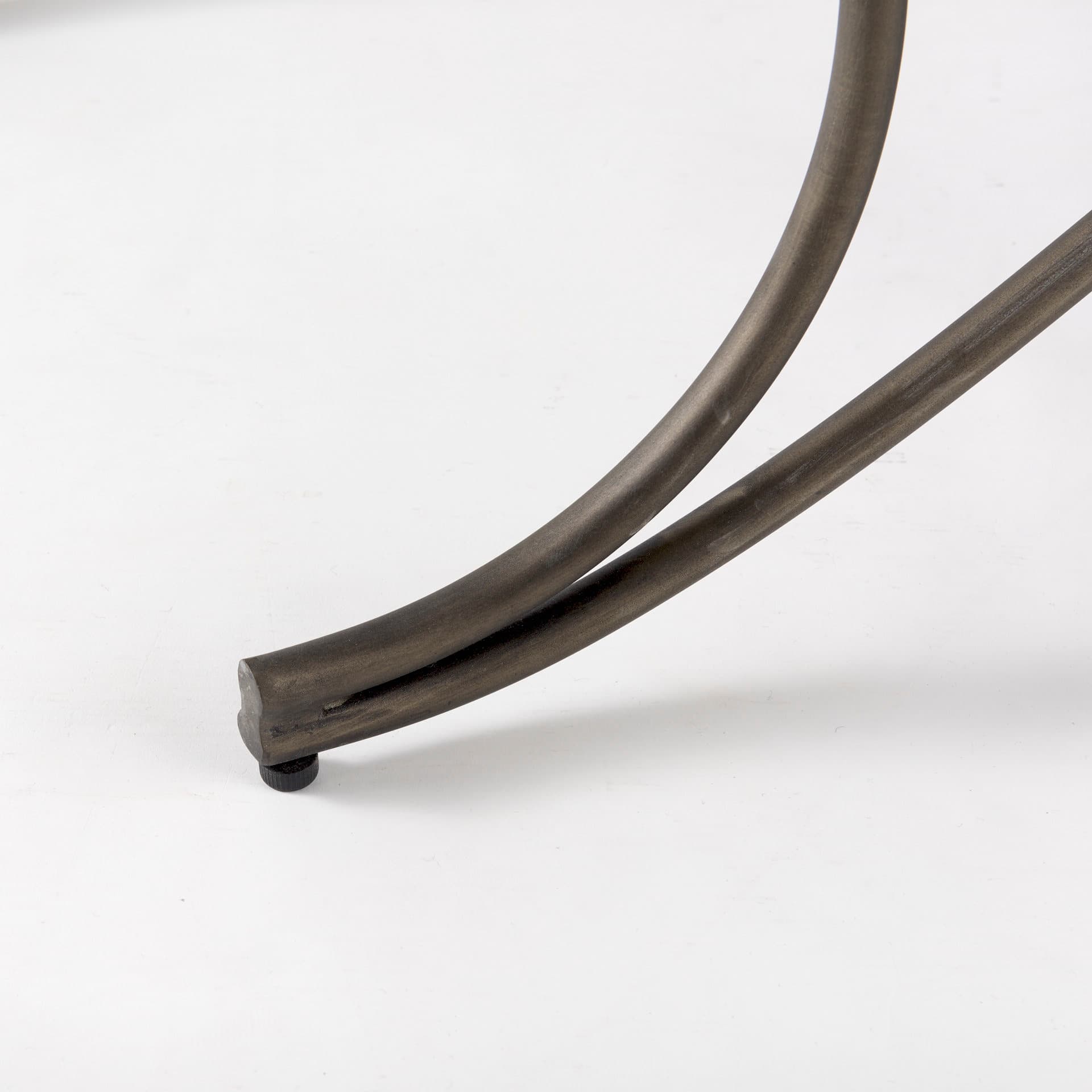 Ayla 55L x 17.6W x 18H Dark Gray Fabric Seat W/ Dark Nickel Metal Frame Bench — product photograph