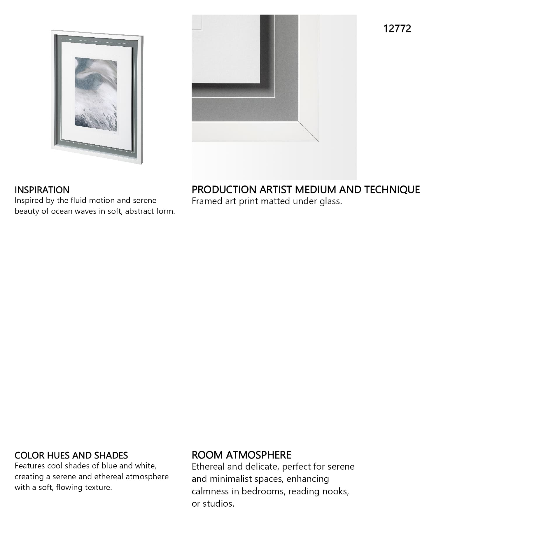 Are One III by Mercana Studio a Framed Art Print Matted under Glass — in a styled room