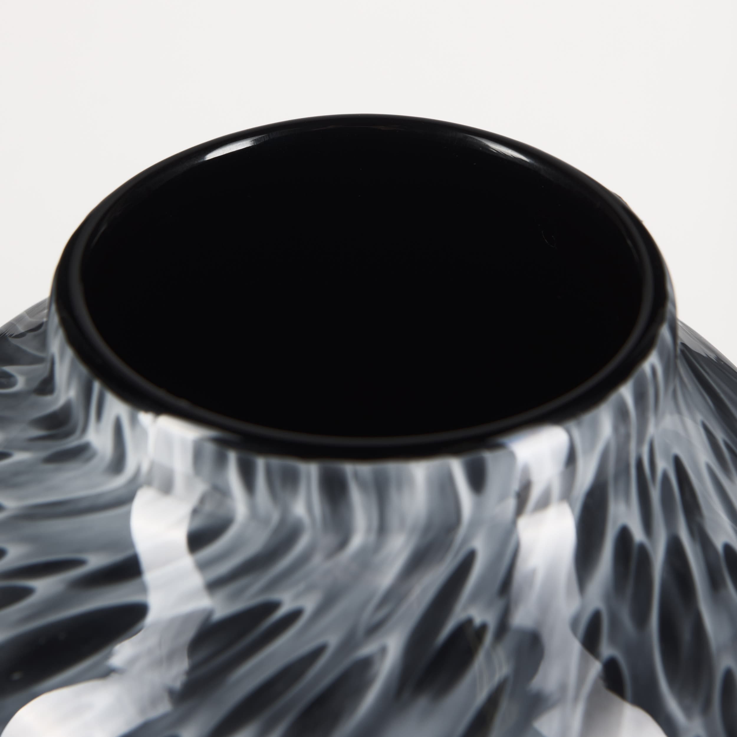 Masai Medium Black Mottled Glass Vase — product photograph