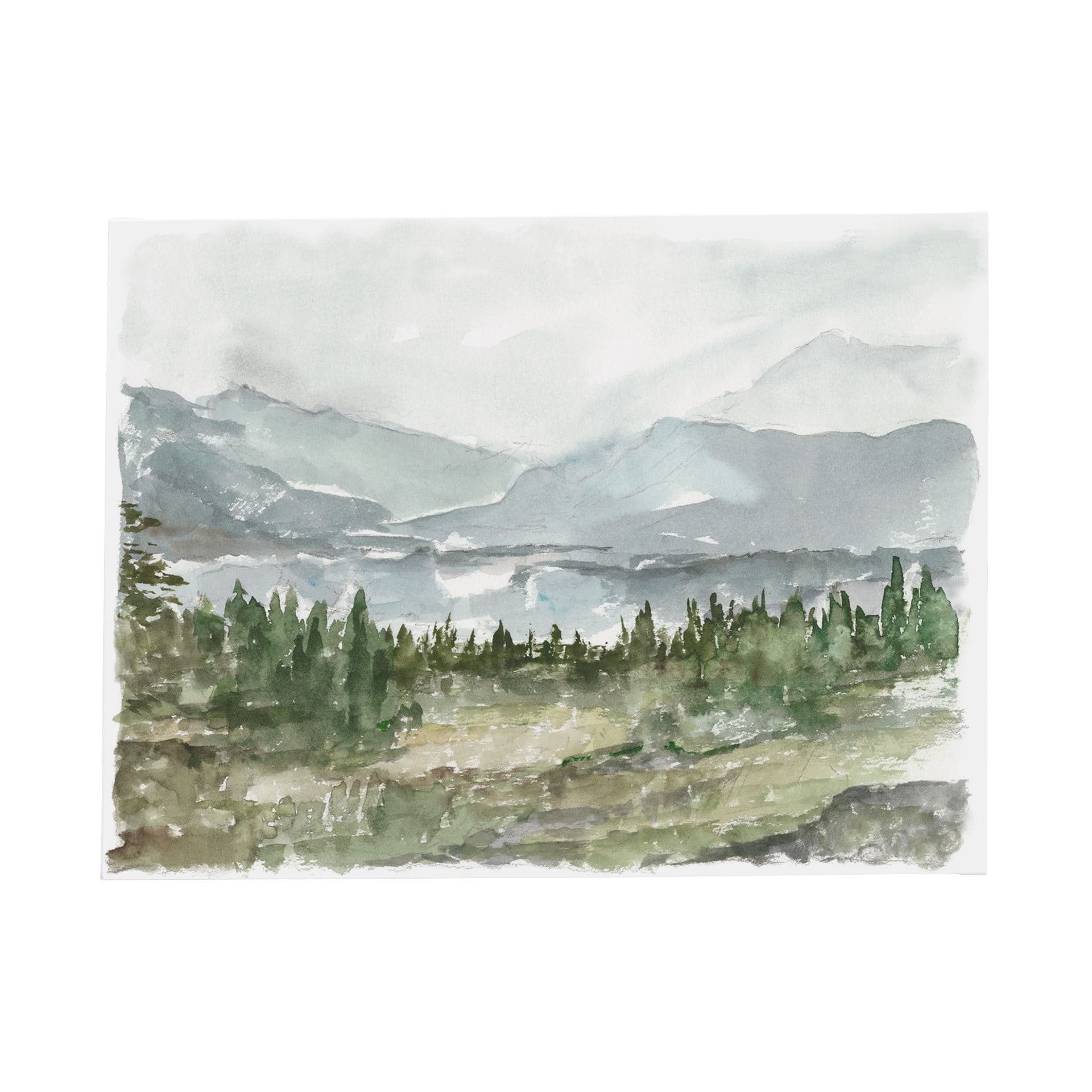 Overcast Reservoir II by Ethan Harper a Hand Embellished Textured Canvas — product photograph