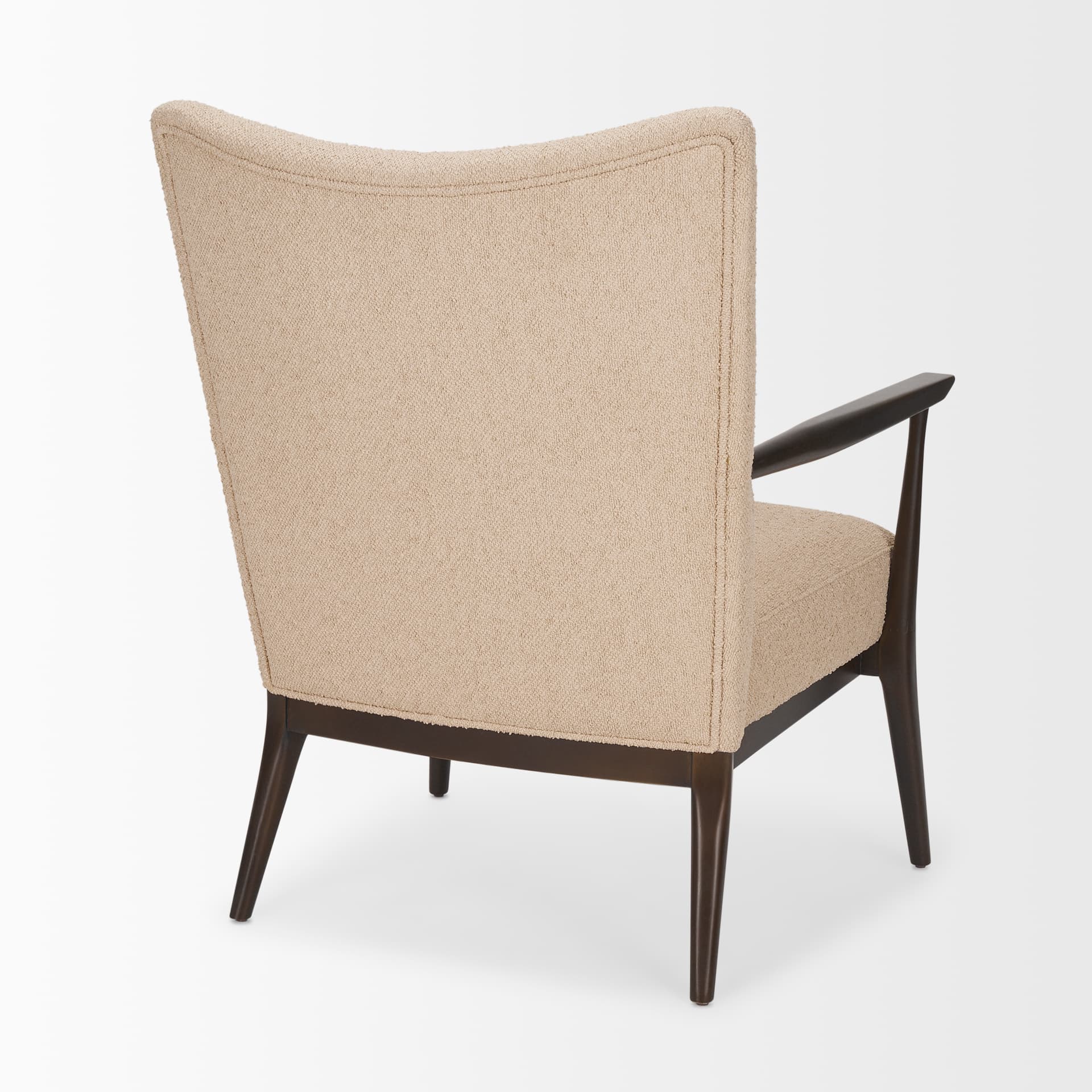 Argent Beige Boucle Accent Chair — product photograph