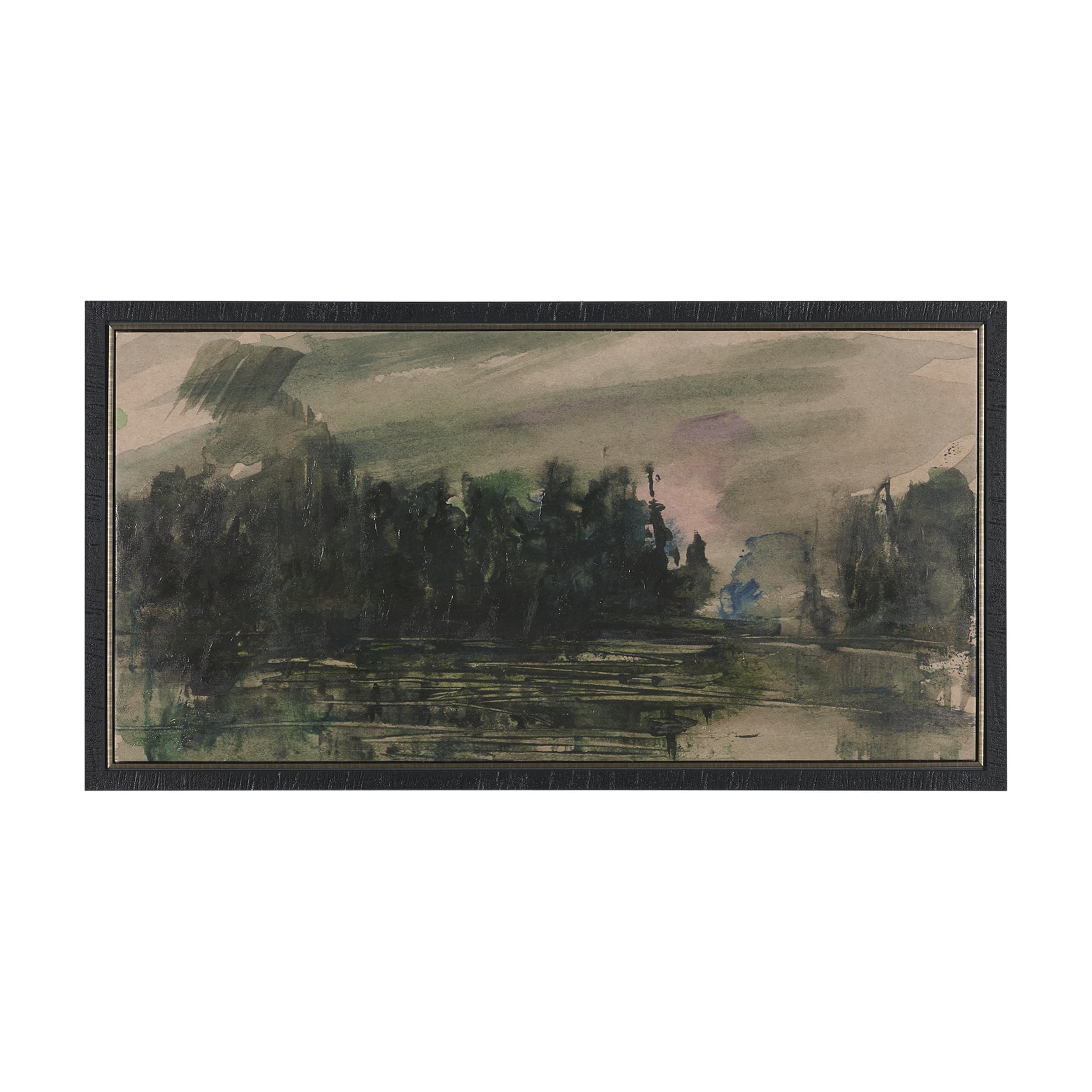 Twilight by Mercana Studio Hand-Embellished Textured Framed Canvas Artwork — product photograph