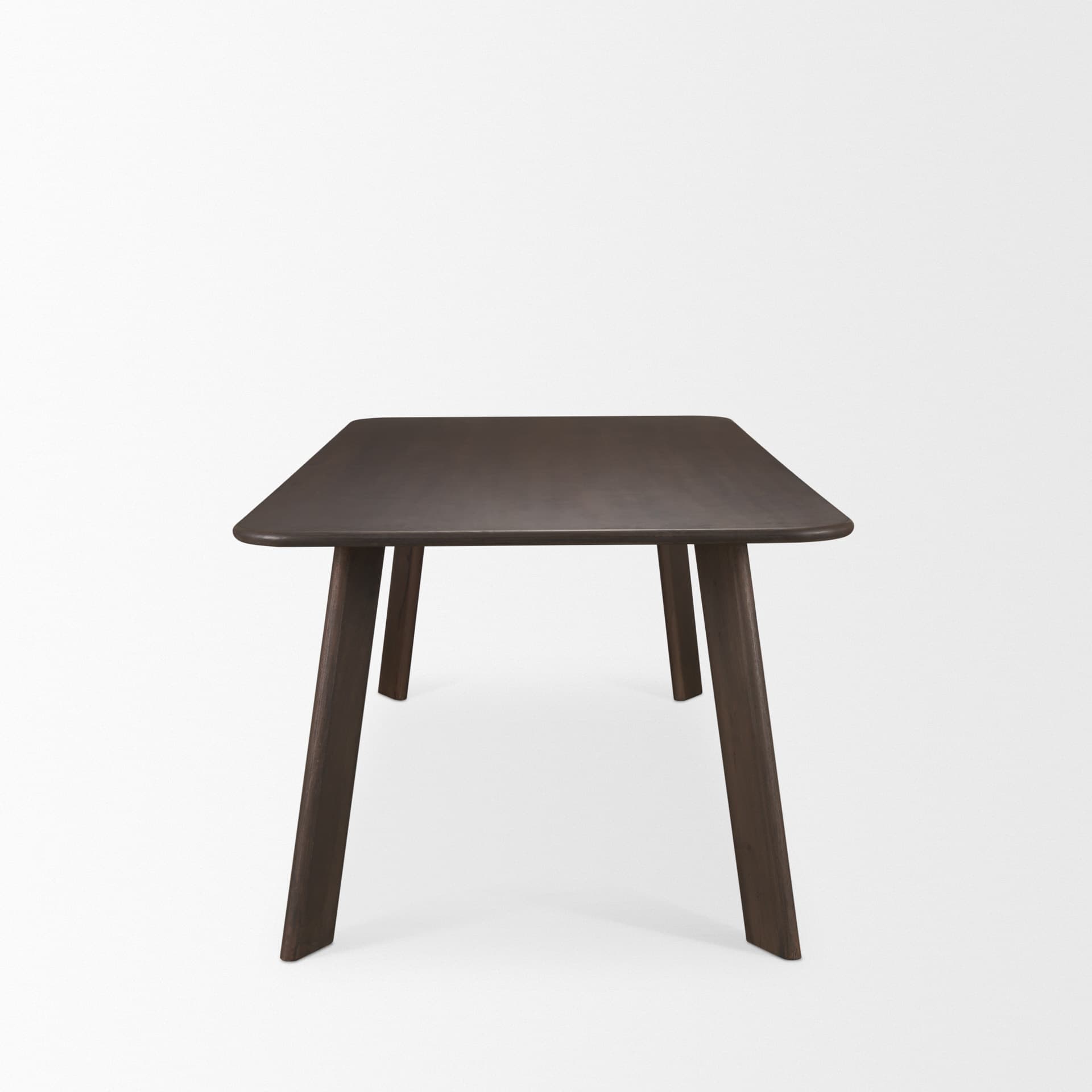 Welborn 72"L x 40"W Rectangular Dining Table | Modern | Dark Brown Wood | Seats 6 — product photograph