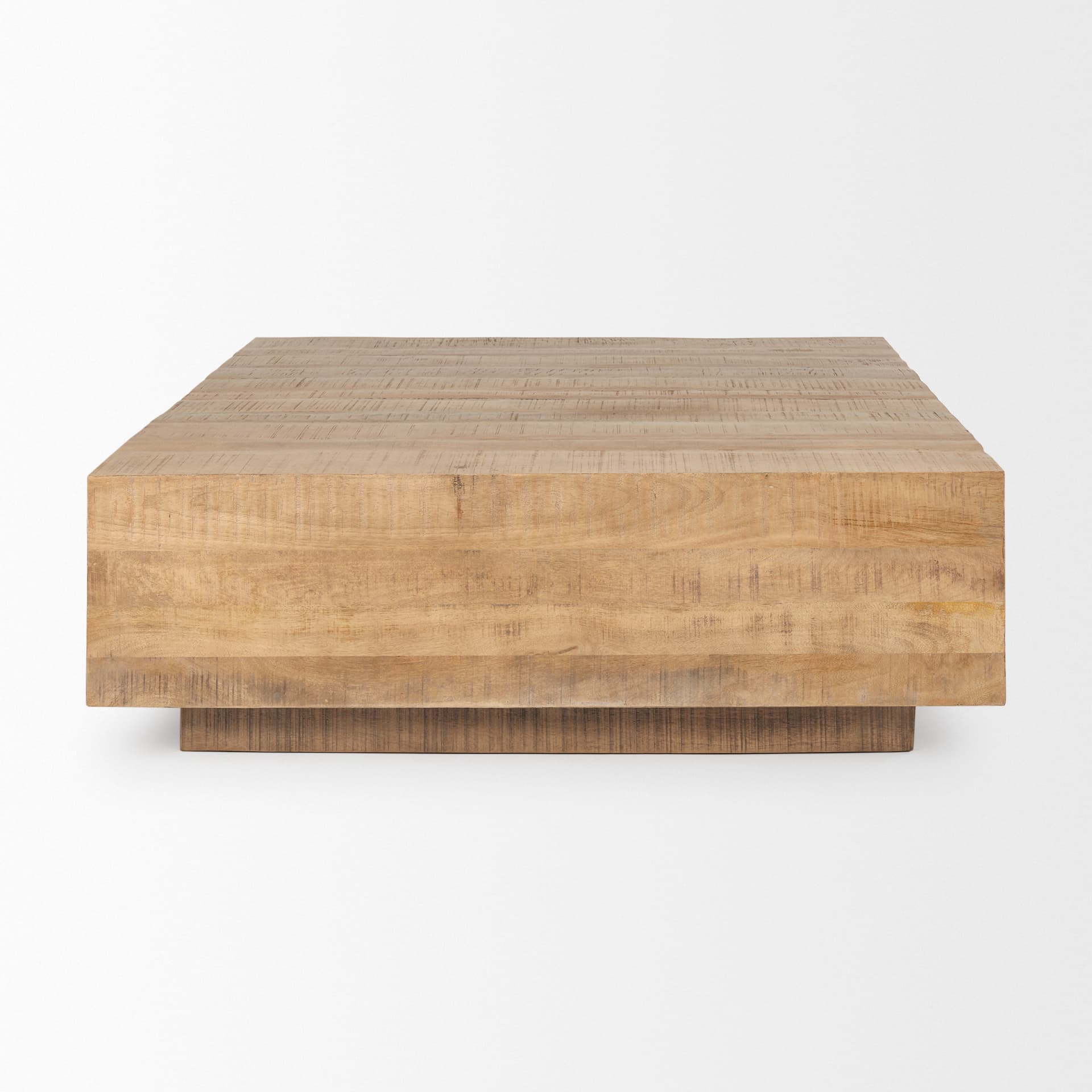 Hayden Light Brown Wood Square Coffee Table — product photograph