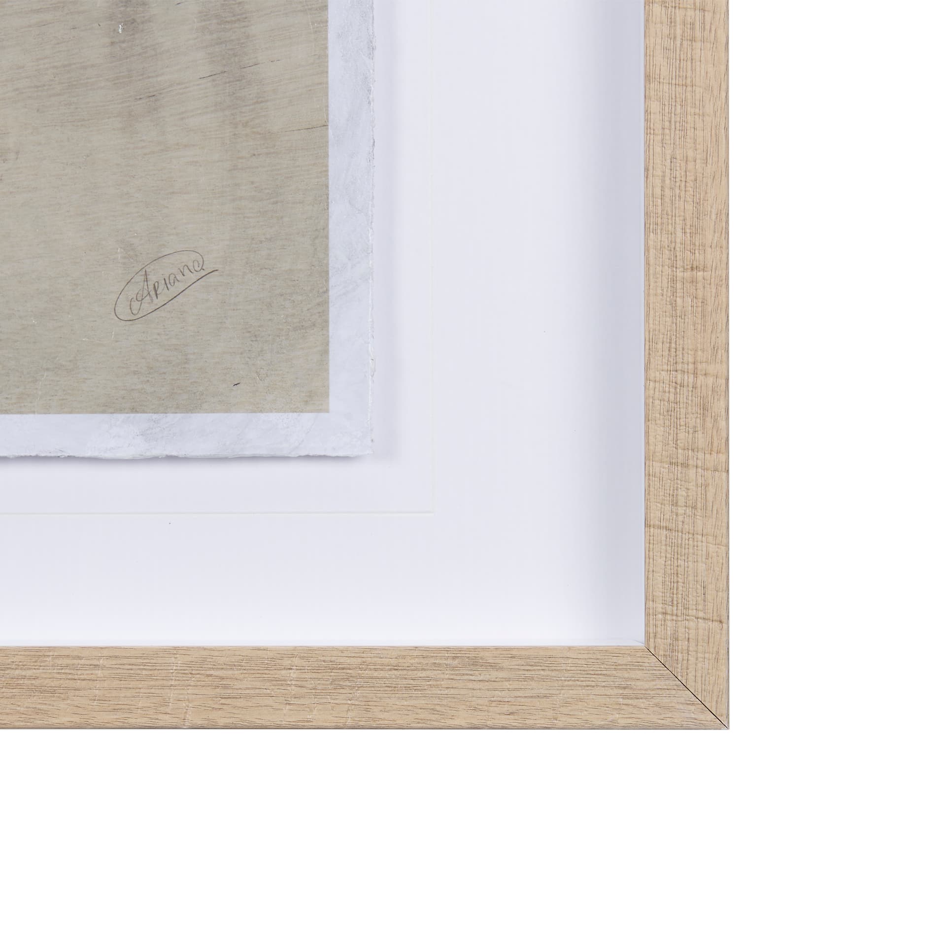 Shadows on Wood I by Mercana Studio a Hand Embellished Textured Framed Art Print Matted under Glass — product photograph