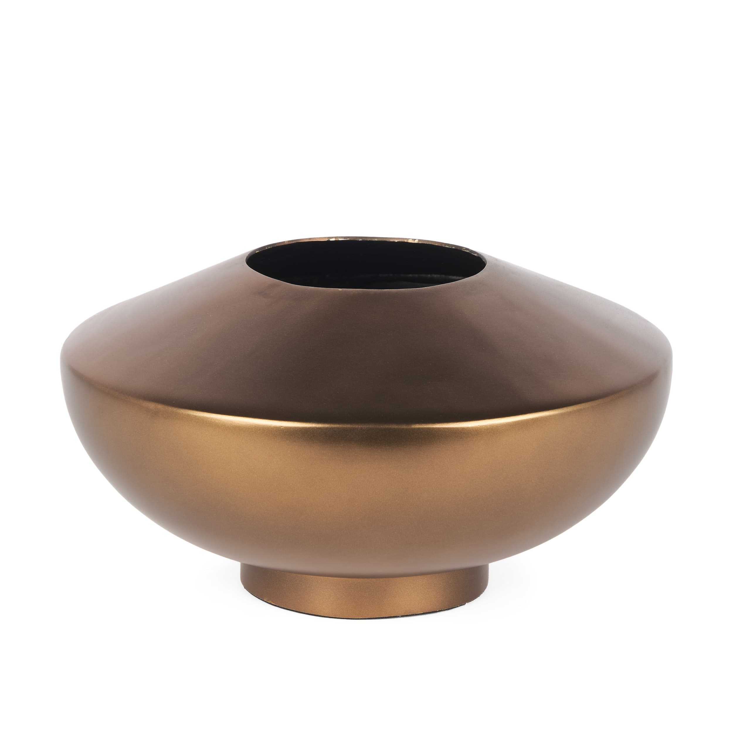 Quiana Large Gold Metal Vase — product photograph