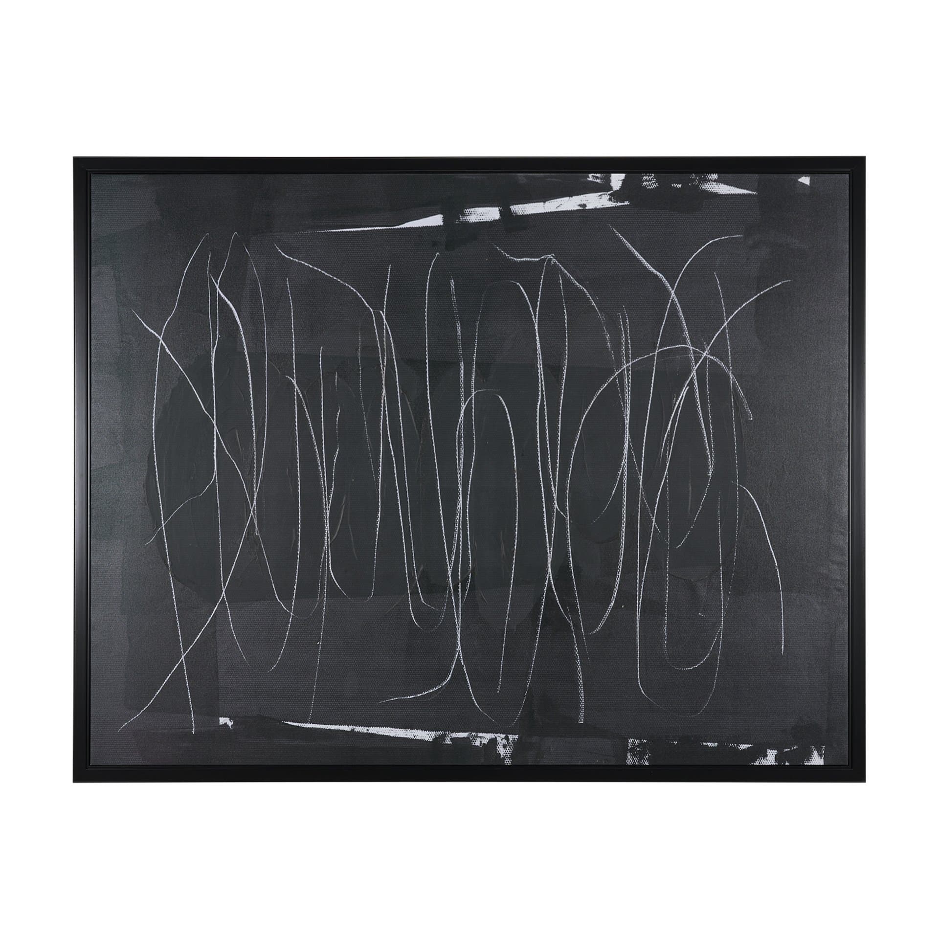 Beneath The Silence by Mercana Studio Hand-Embellished Textured Framed Canvas Artwork — product photograph