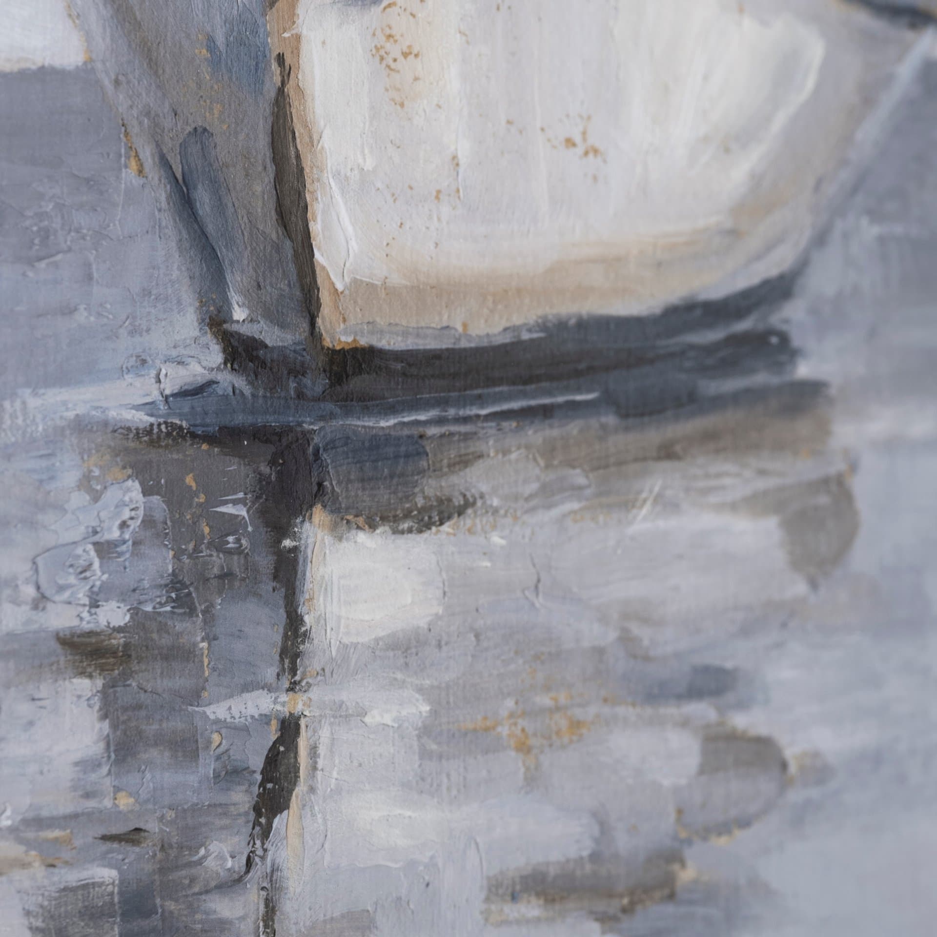 Boat on the Horizon II by Ethan Harper Hand Embellished Textured Framed Art Print Matted under Glass — product photograph