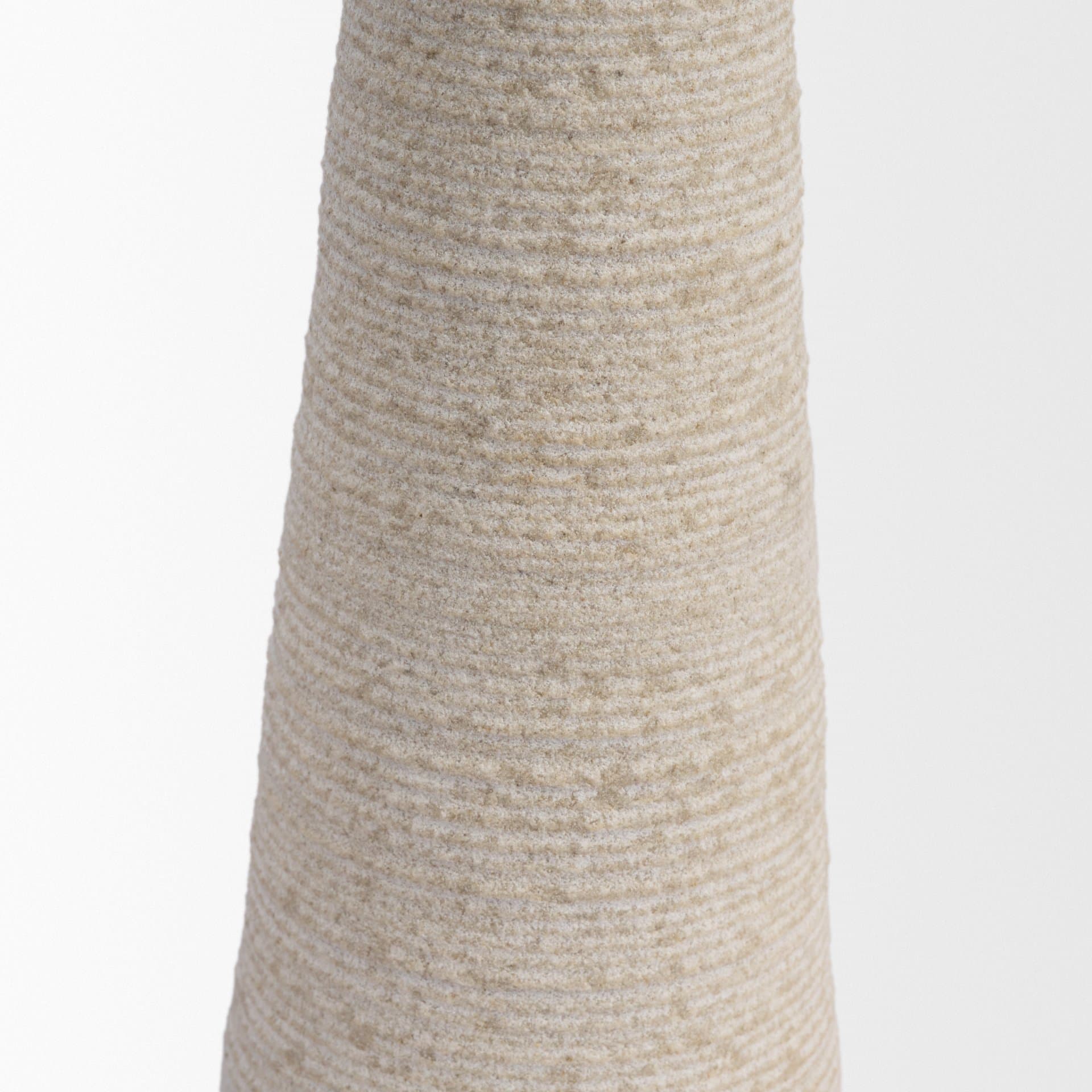 Cono Off-White Marble Cone Shaped Candle Holders (Set of 2) — product photograph