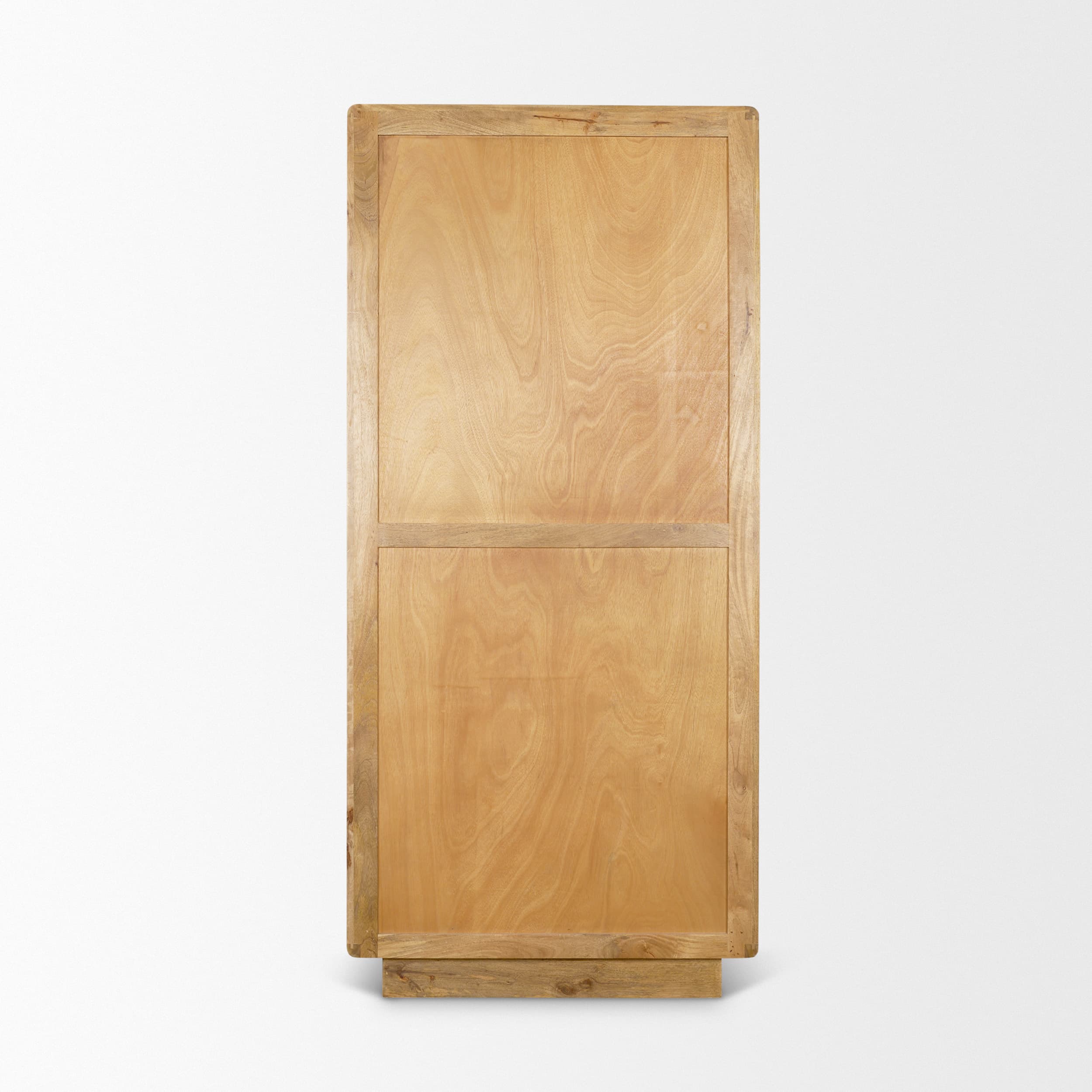 Valterra Light Brown Wood w/ Travertine 4 Door Tall Cabinet — product photograph