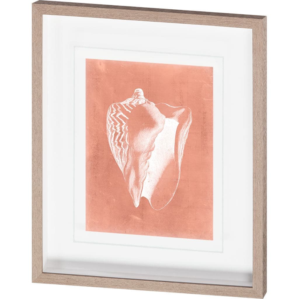 Sealife on Coral I by Vision Studio a Hand Embellished Textured Framed Art Print Matted under Glass — product photograph