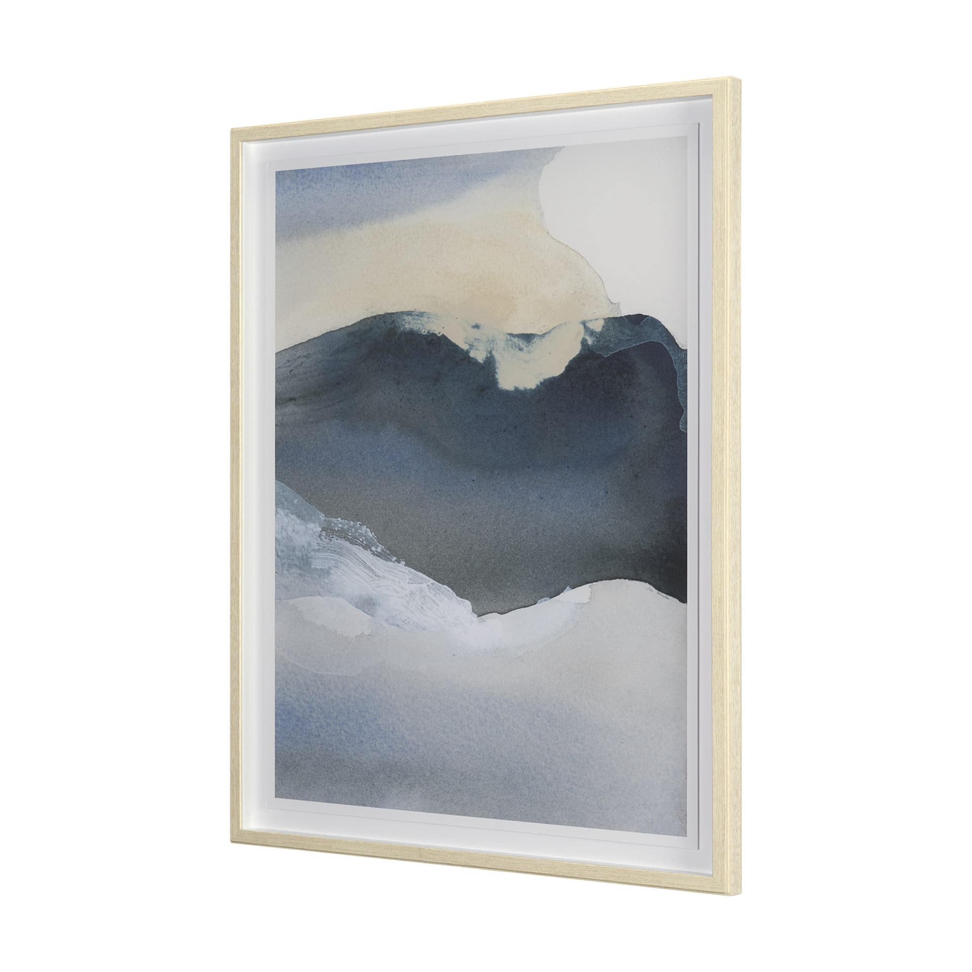 Broken Silence II Abstract by Mercana Studio a Hand Embellished Framed Print under Glass — product photograph