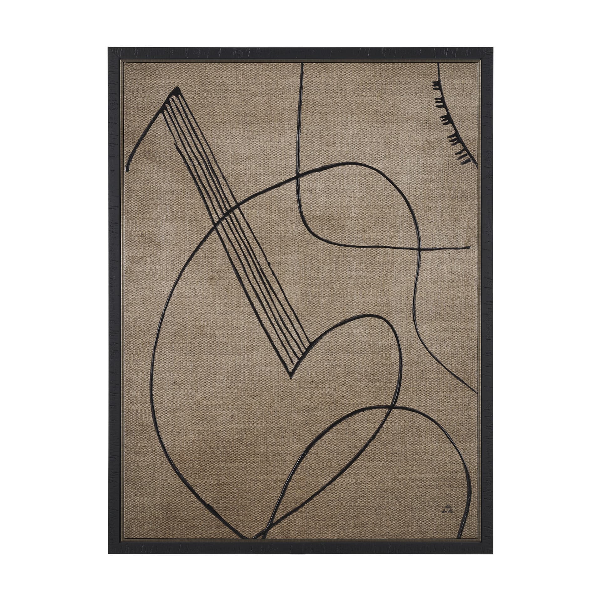 Cello Music by Mercana Studio a Hand Embellished Textured Canvas — product photograph