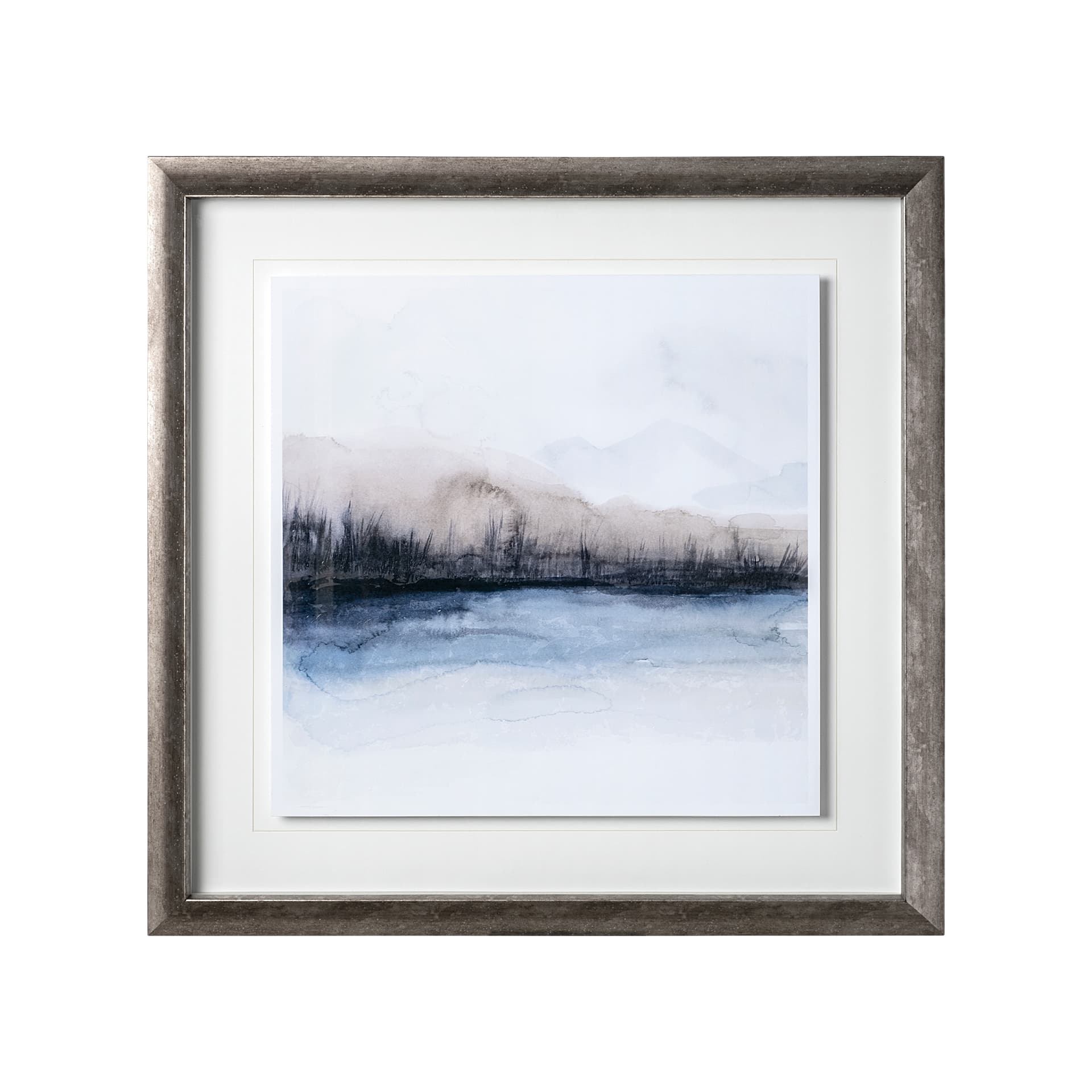 Horizon Shadow II by Grace Popp a Hand Embellished Textured Framed Art Print Matted under Glass — product photograph