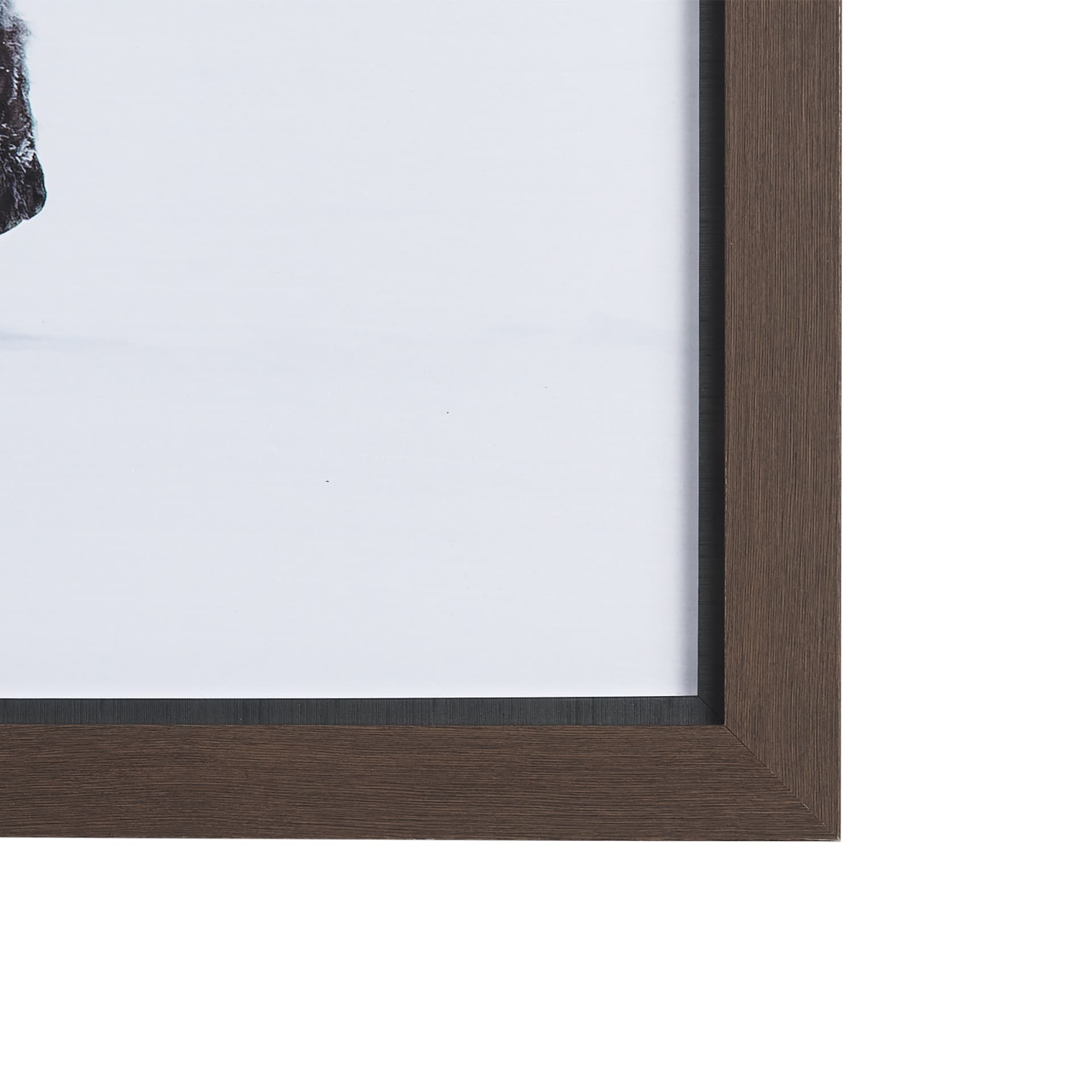 Frozen Trek by Mercana Studio a Hand Embellished Textured Framed Photo Art Print Matted under Glass — product photograph