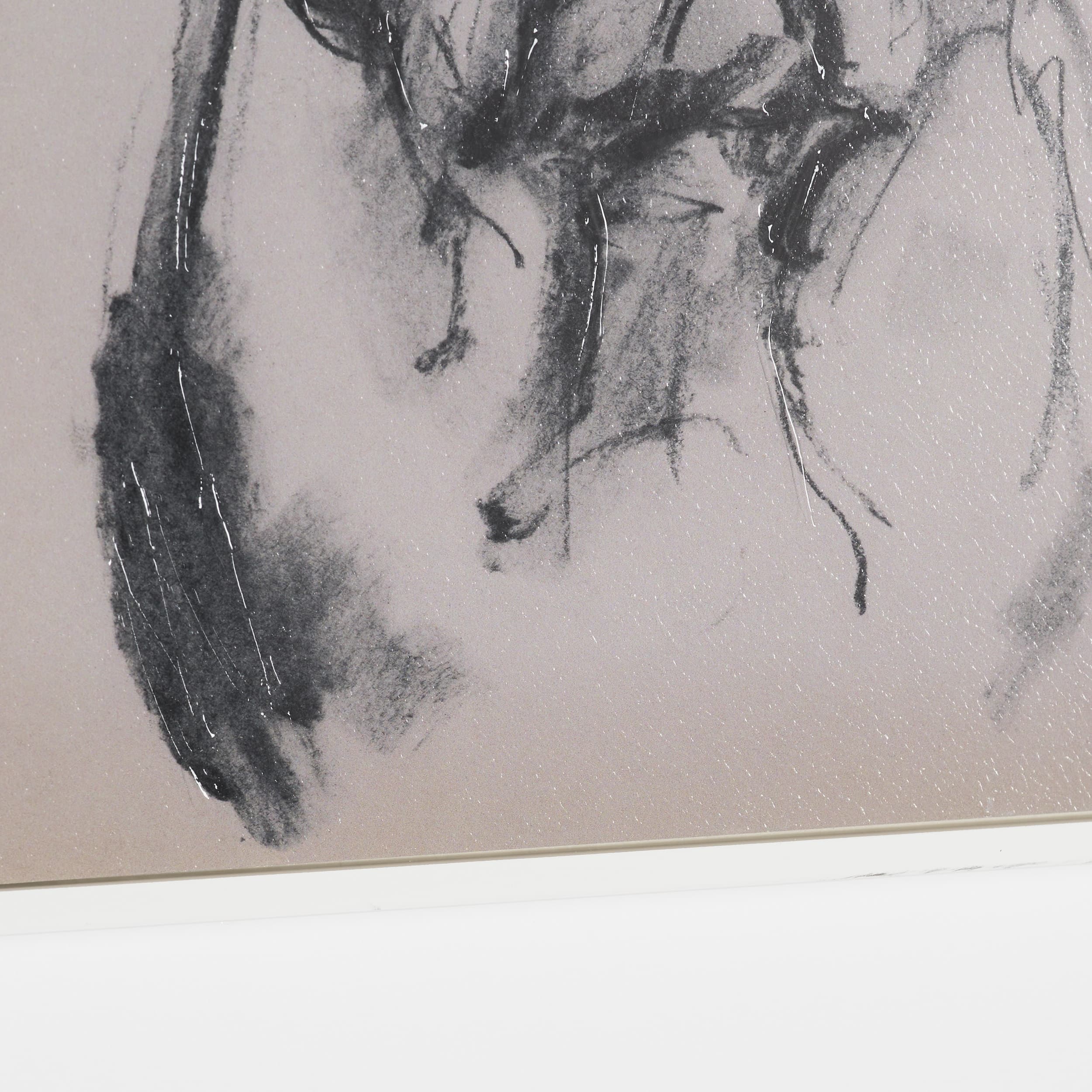 Frenchton by Mercana Studio Hand-Embellished Framed Artwork Matted under Glass — product photograph