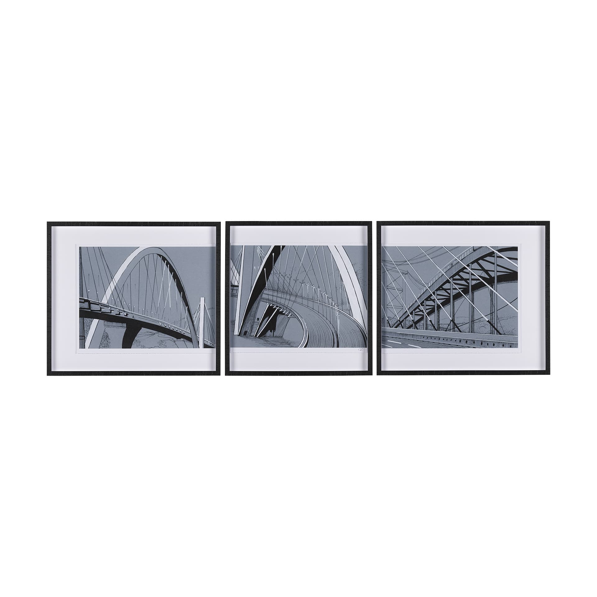 Bridge I by Mercana Studio a Framed Photo Art Print Matted under Glass — product photograph