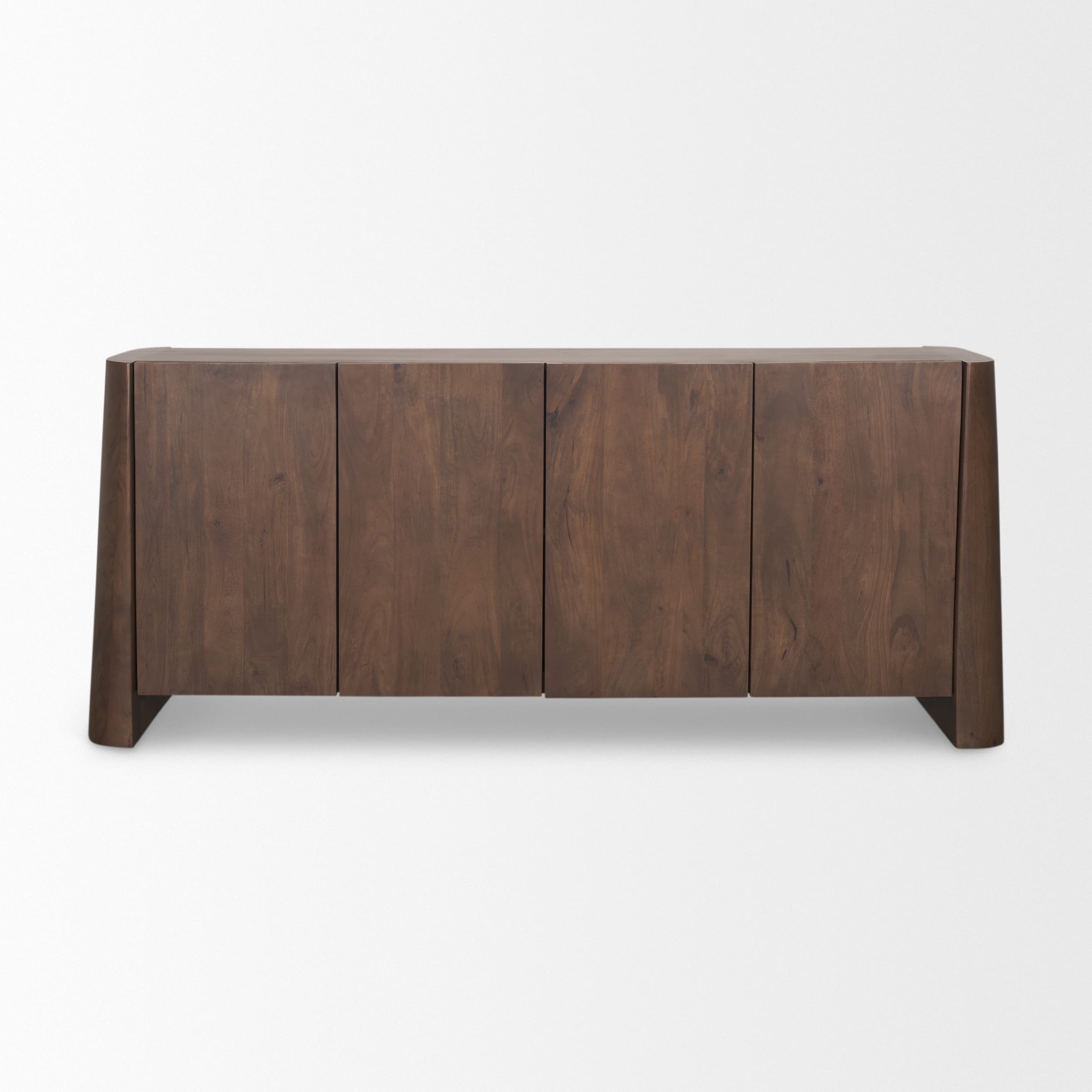 Tammar Brown Wood 4-Door Sideboard — product photograph
