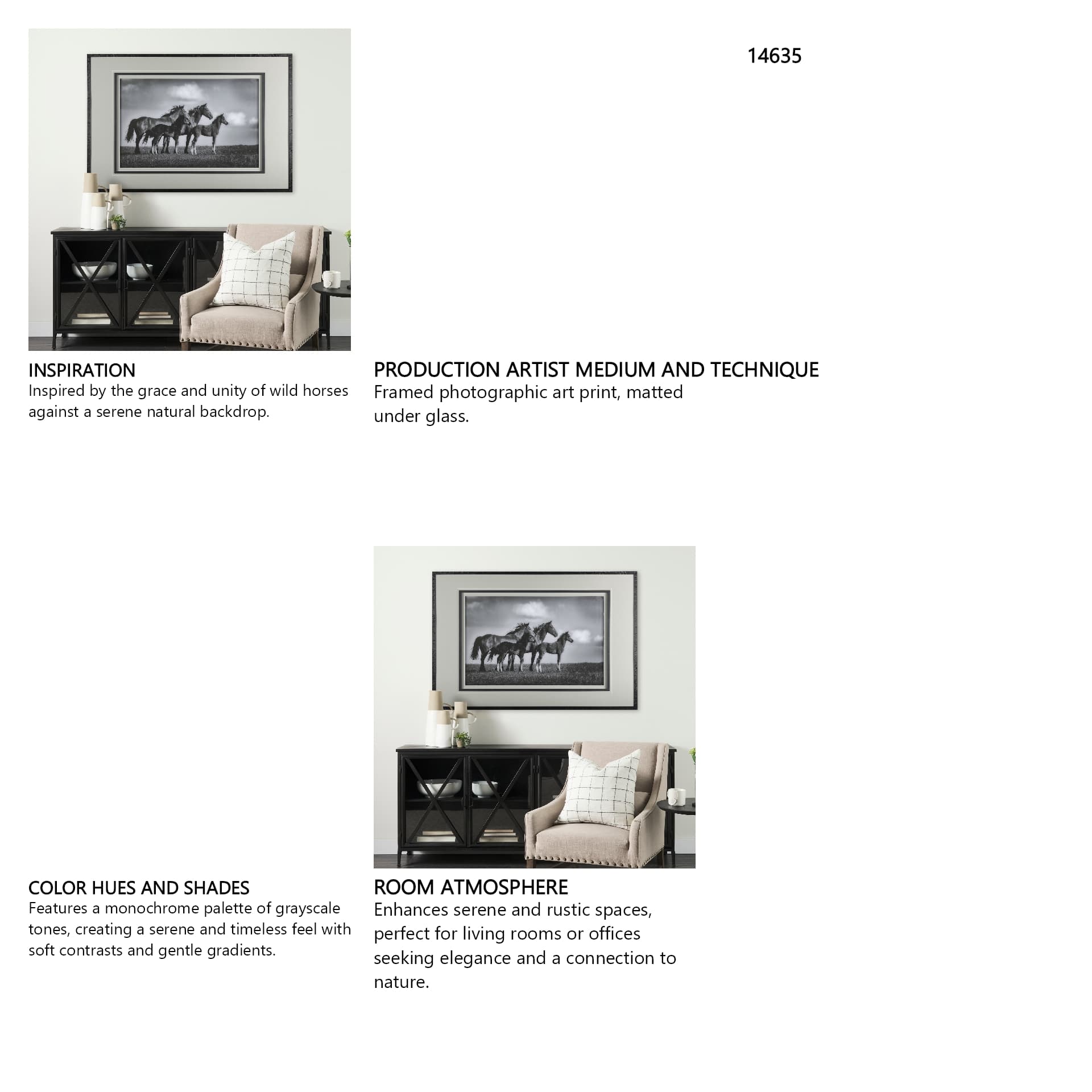 Focused by Mercana Studio a Framed Photo Art Print Matted under Glass — in a styled room