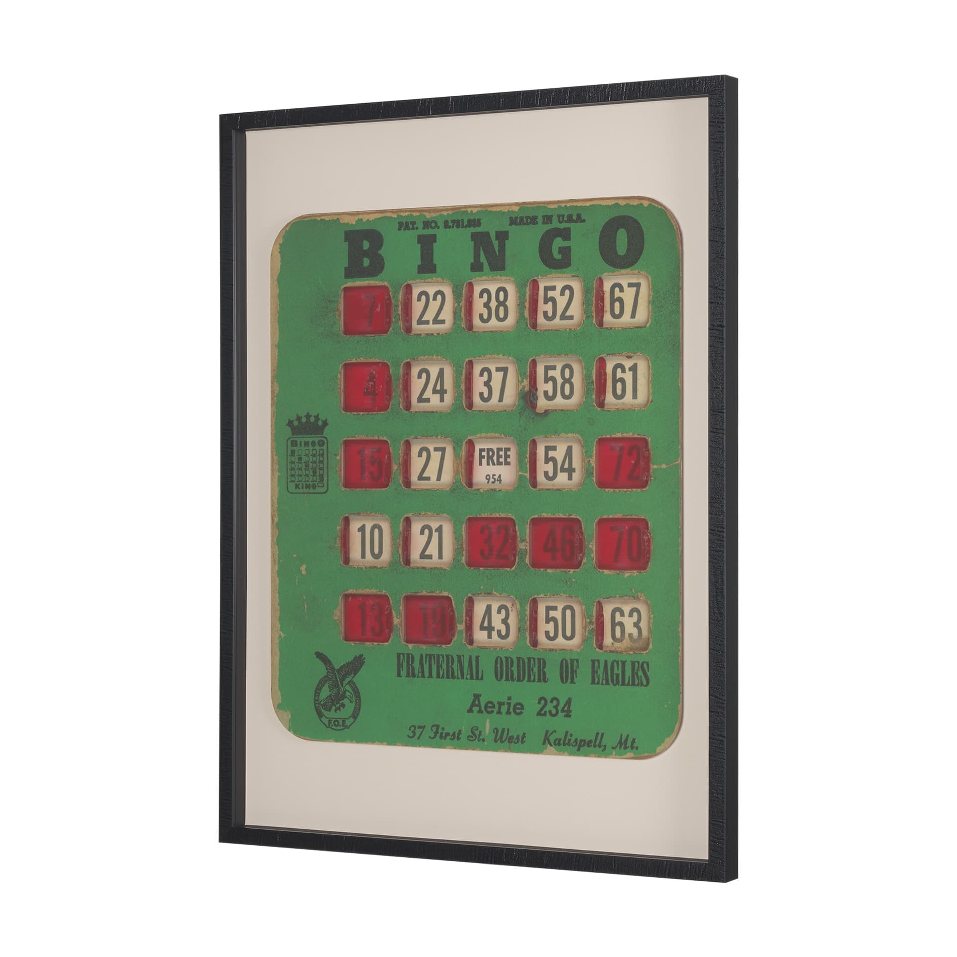 Chasing Numbers III by Zap Studio a Framed Art Print Matted under Glass — product photograph