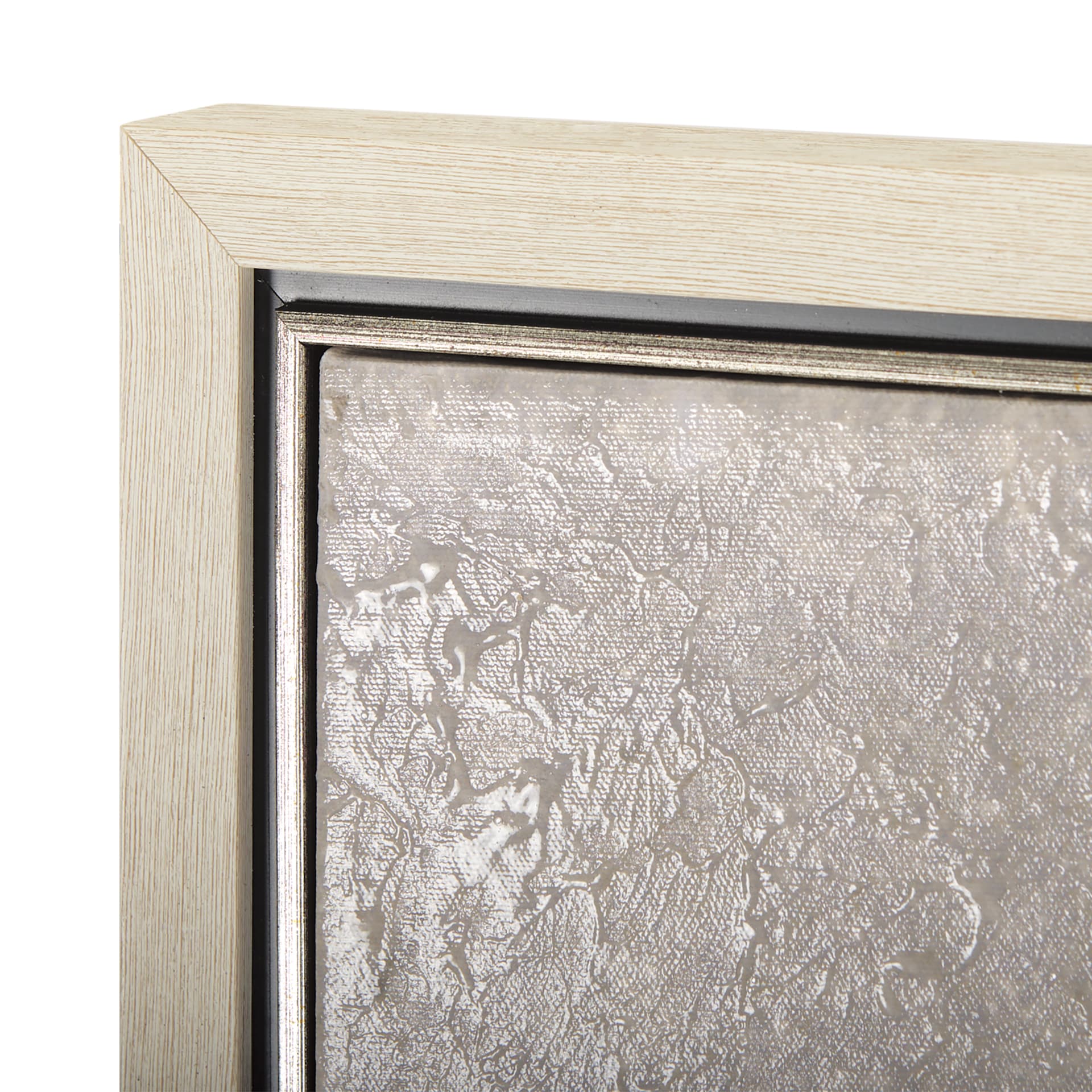 Sandy Waves III by Mercana Studio a Hand Embellished Textured Framed Canvas — product photograph