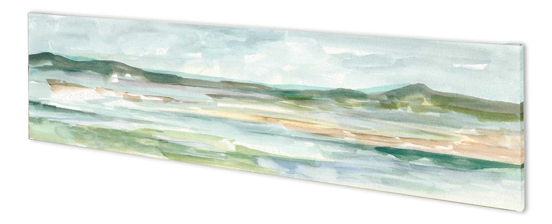 Panoramic Seascape II by Ethan Harper a Hand Embellished Textured Canvas — product photograph