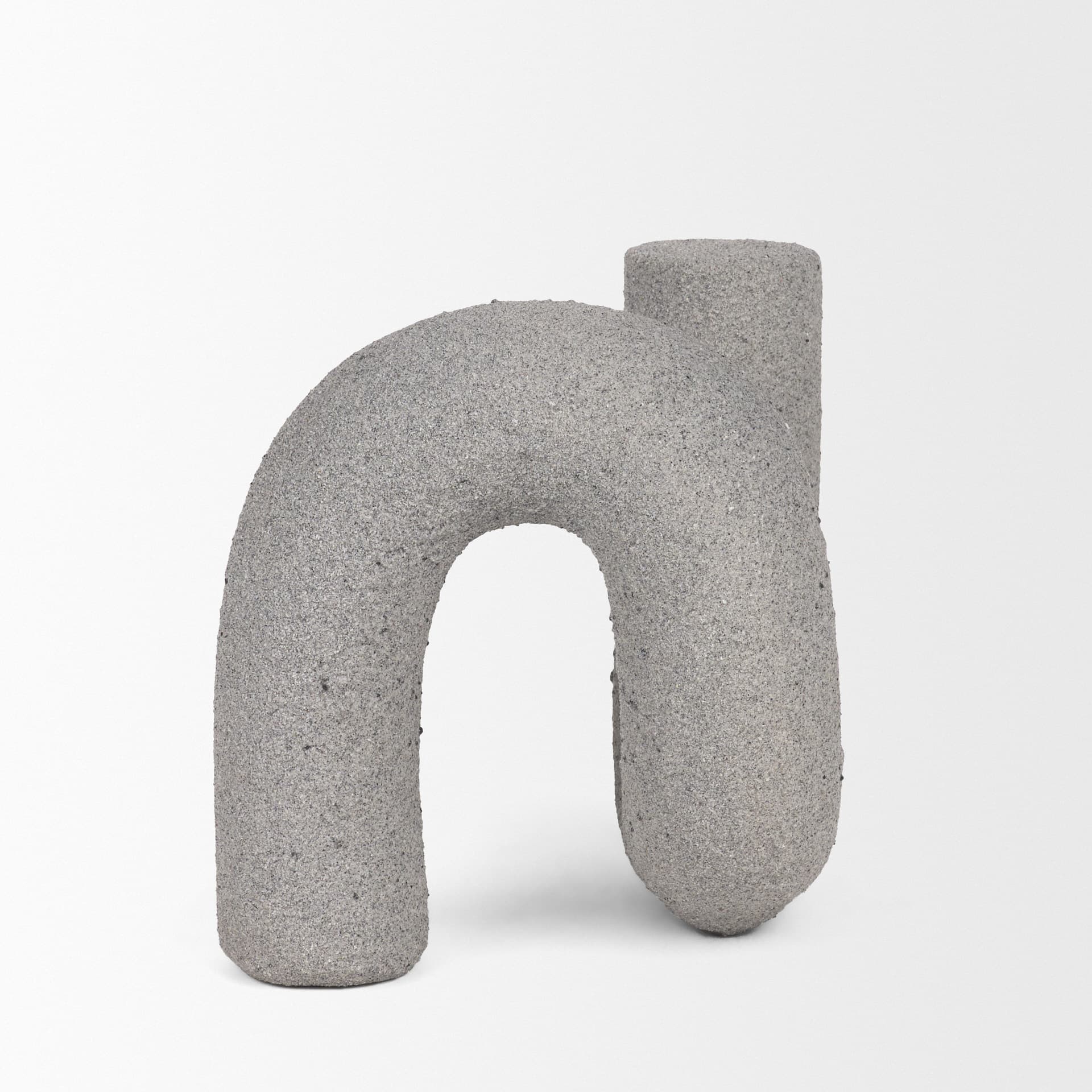 Kailas Resin Textured Concrete Gray Decorative Object — product photograph