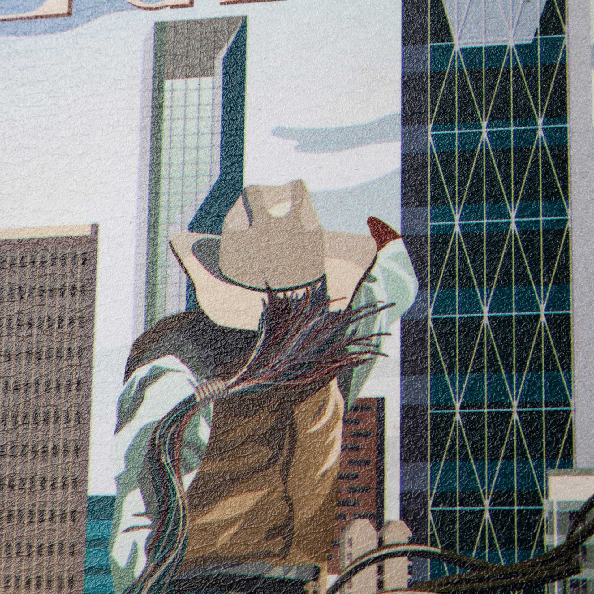Calgary Go Canada (SM) by Mercana Studio a Hand Embellished Decograph Framed Art Print — product photograph