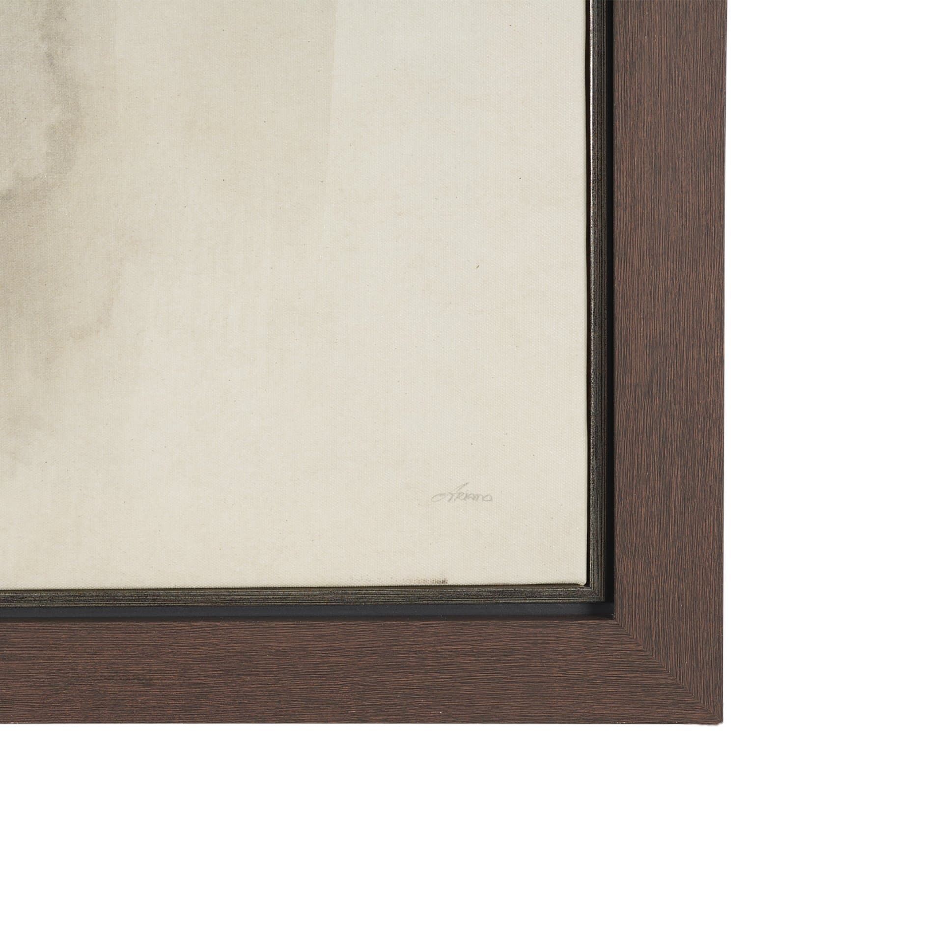 Figure Study: Equine Form II by Mercana Studio Hand-Embellished Textured Framed Canvas Artwork — product photograph