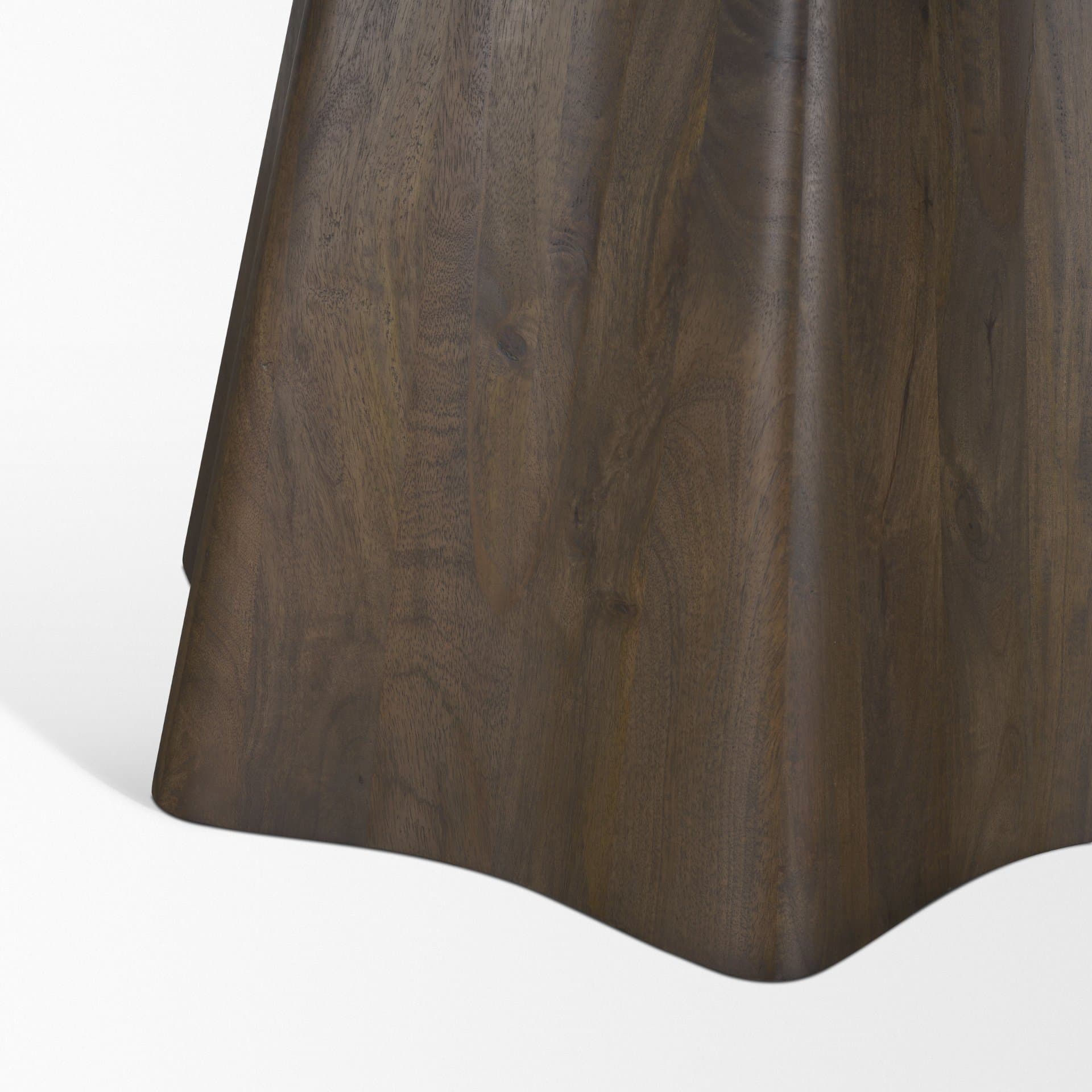 Jovani 60" Round Pedestal Dining Table | Modern | Dark Brown Wood | Seats 6 — product photograph