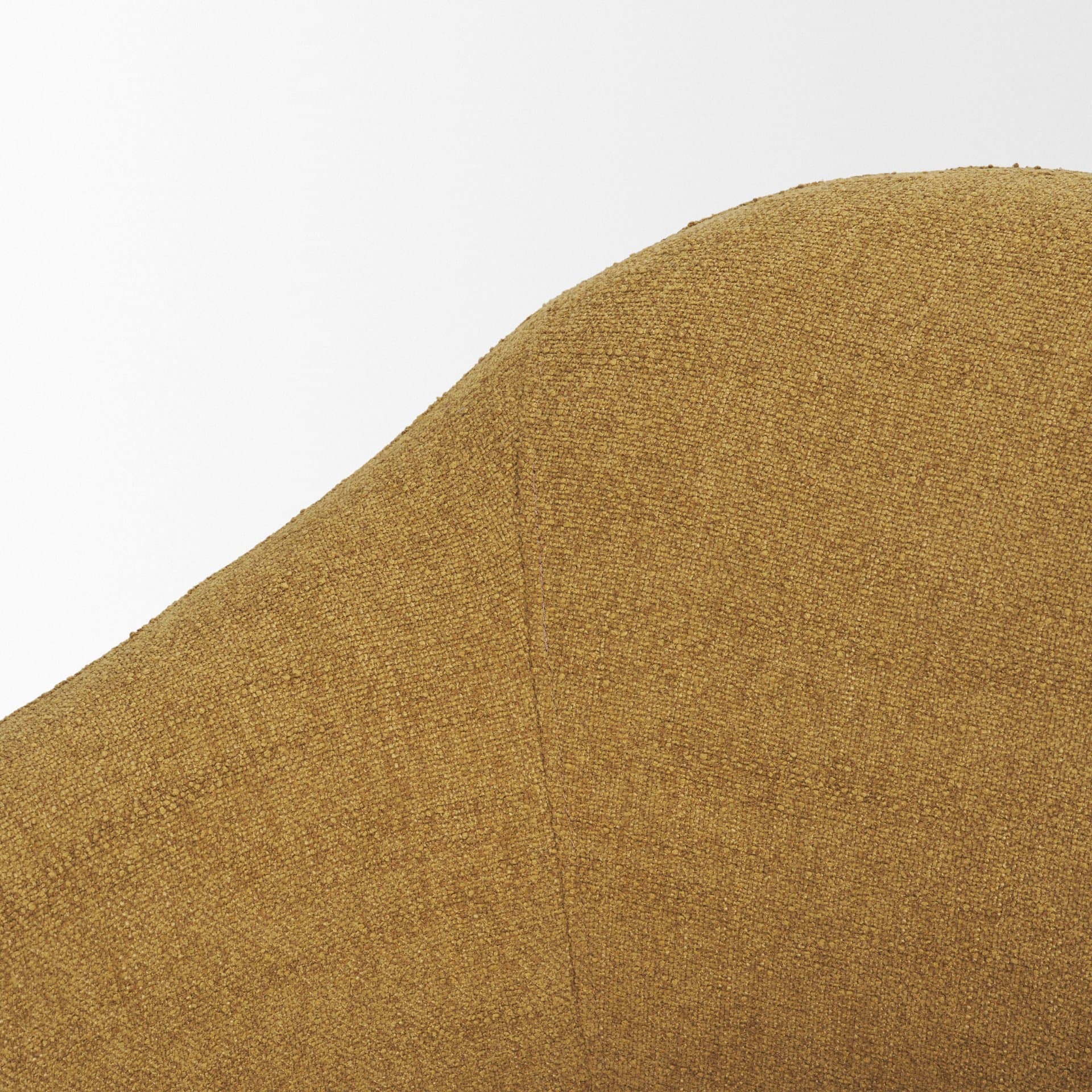 Hudson Mustard Fabric Upholstered Swivel Chair — product photograph